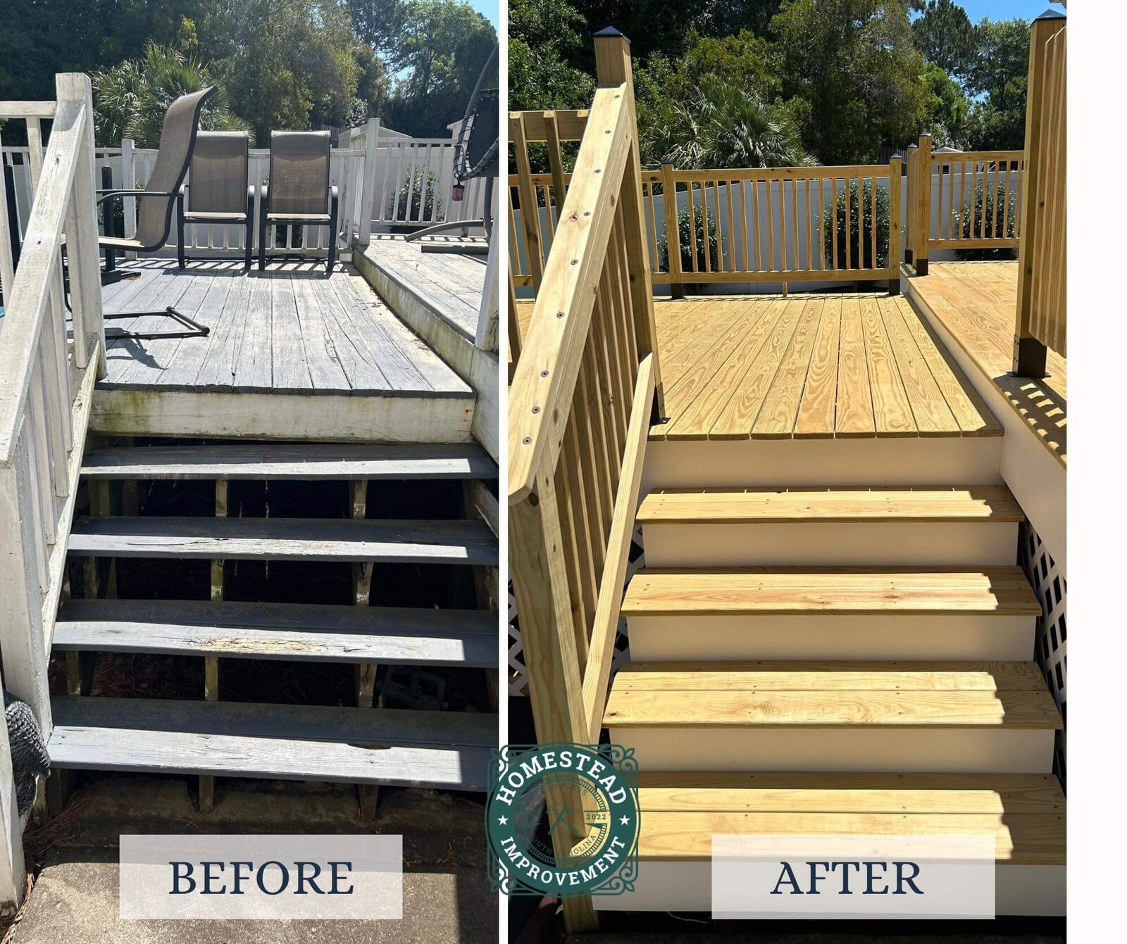 wooden stair repair in myrtle beach