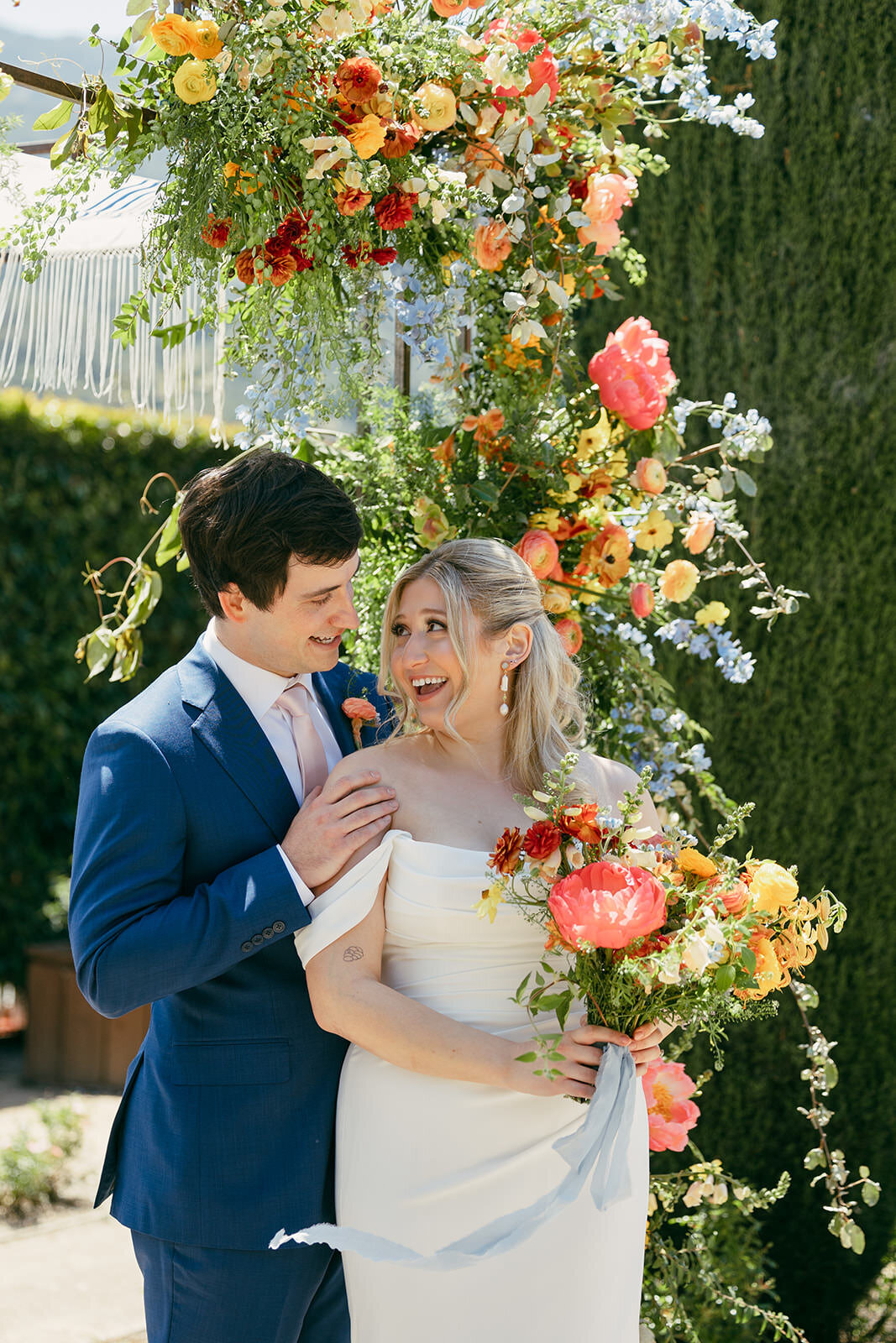 Colorful Bernardus Spring Wedding27