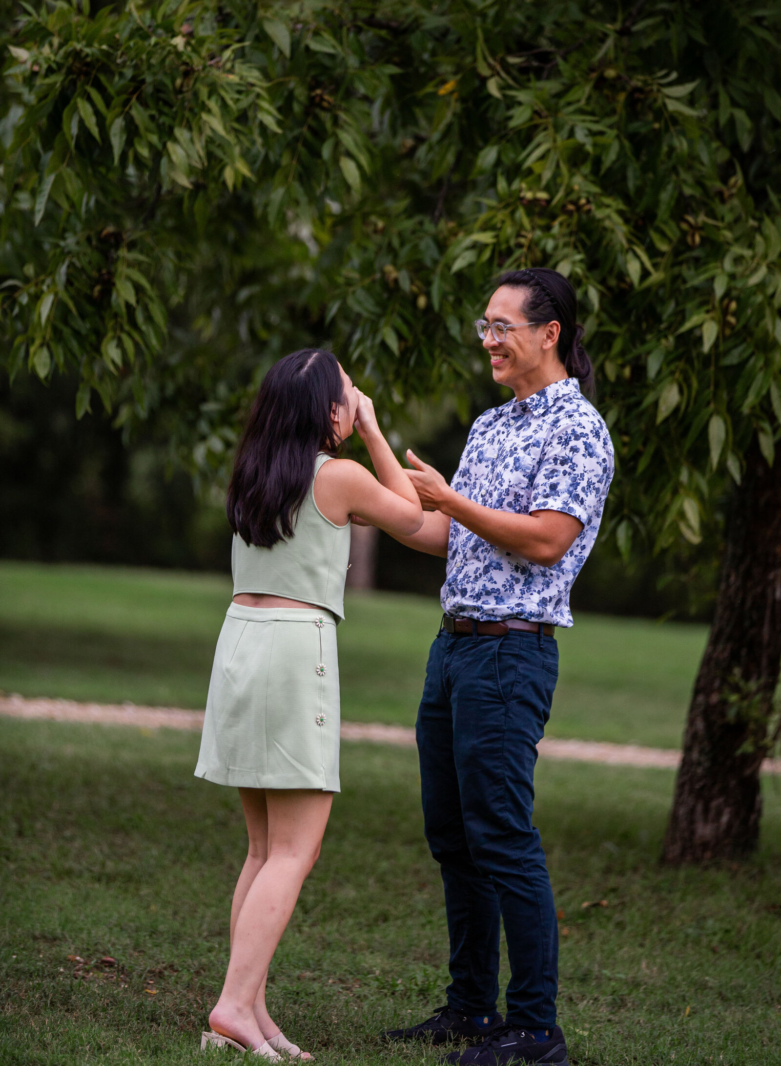 girl excited from proposal