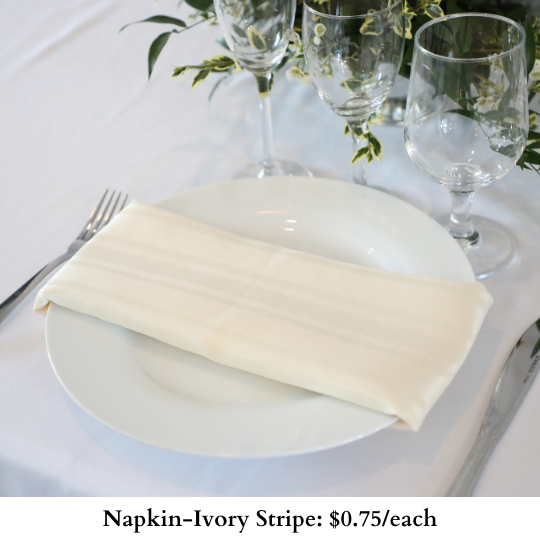 Napkin-Ivory Stripe-201