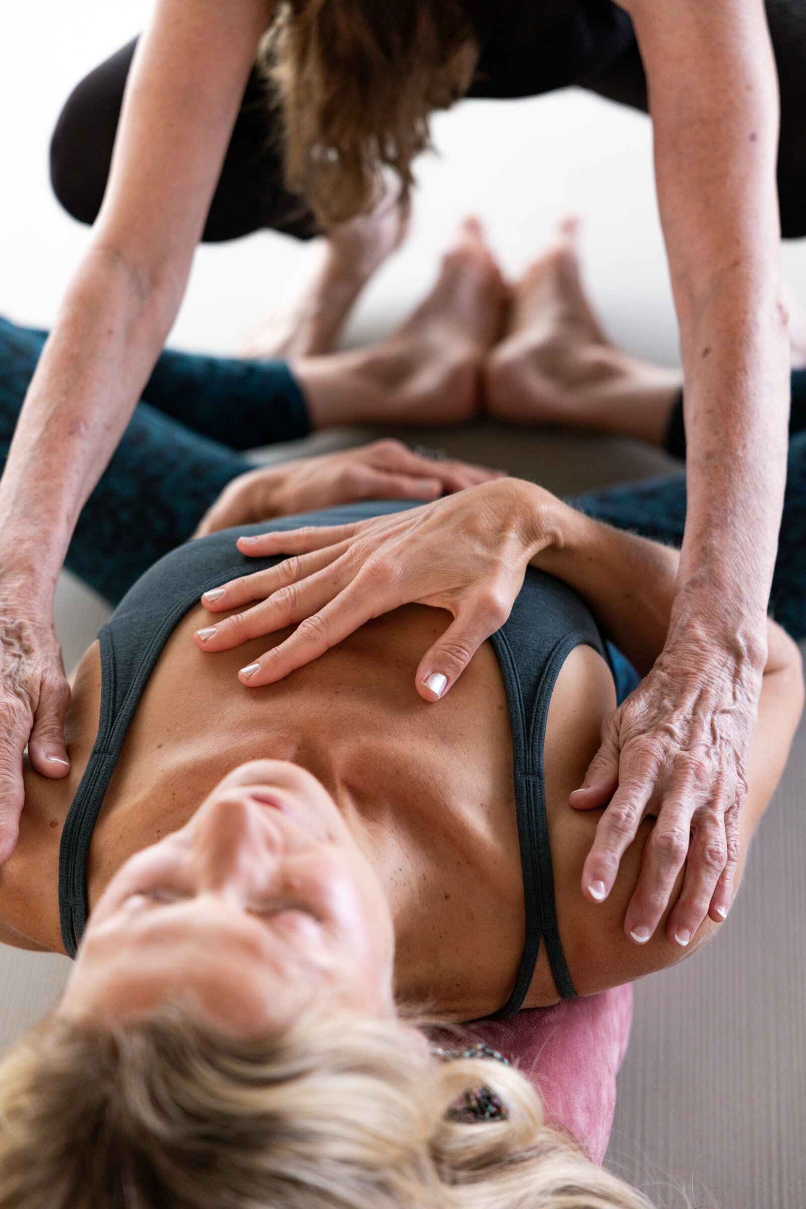 Book private yoga, Pilates, and wellness sessions in Palm Desert, CA. One-on-one, duo, or small group options available at The Studio on El Paseo.