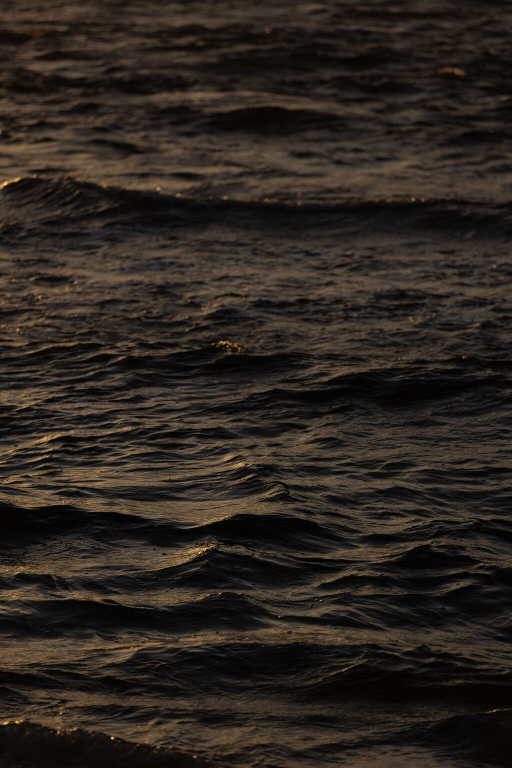 ocean water at dusk