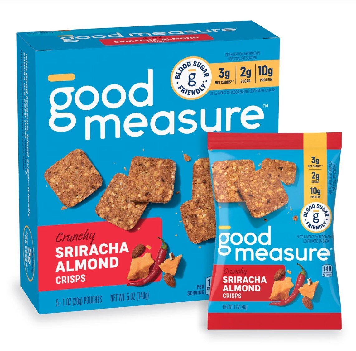 Good-Measure-Crunchy-Sriracha-Almond-Crisps-Packaging-Box