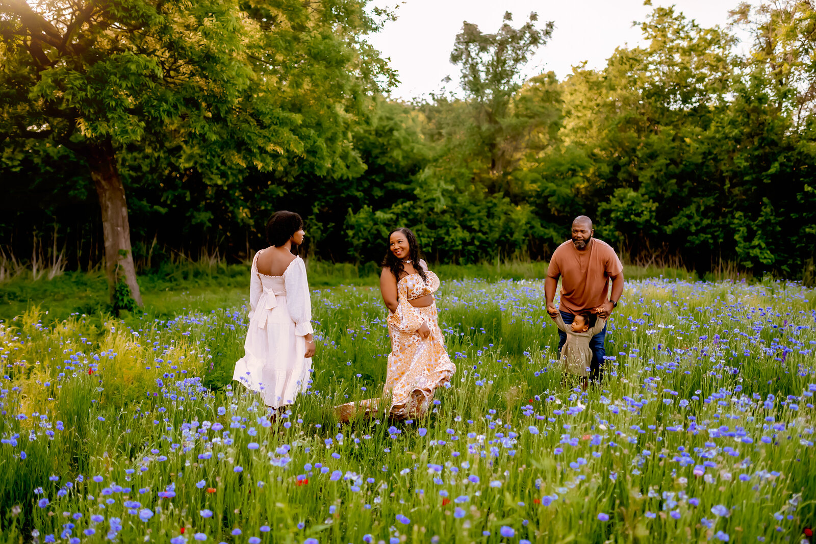 Adventure wild flower family session | Burleson, Texas Family and Newborn Photographer