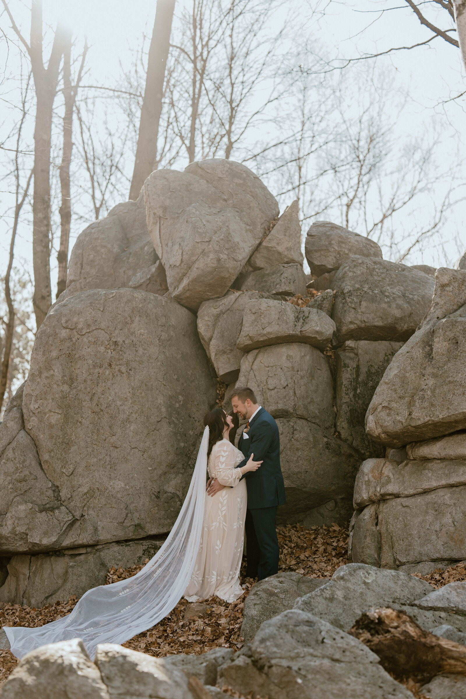 Intimate wedding Rib Mountain State Park Rothschild Pavilion Wausau WI Kris + Luke-67