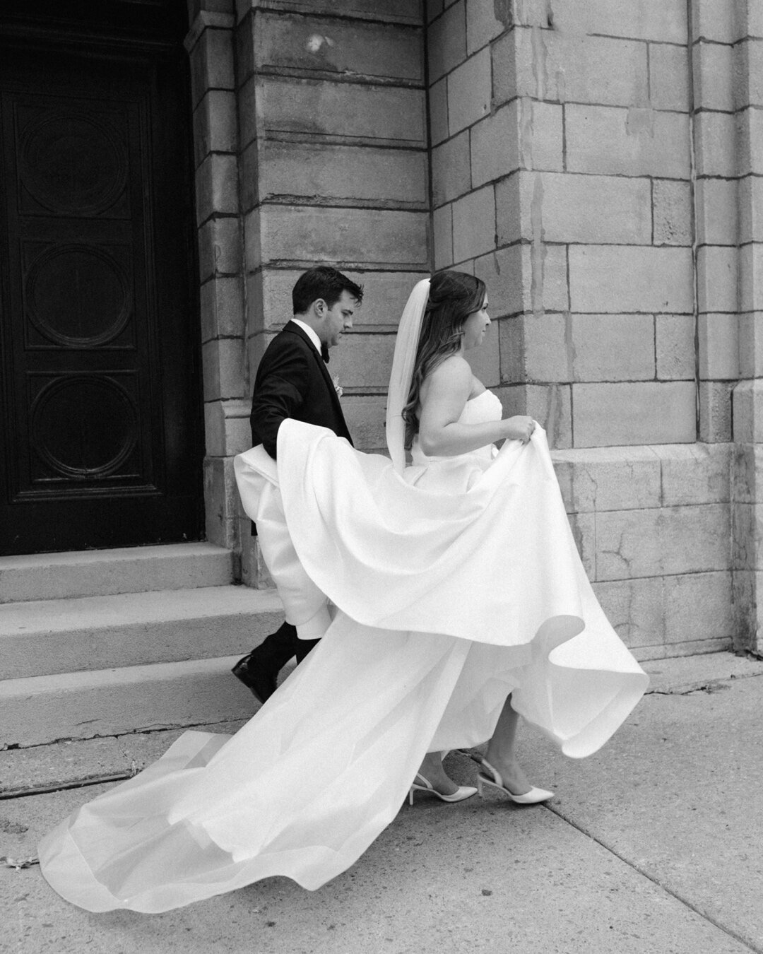 downtown wedding photography