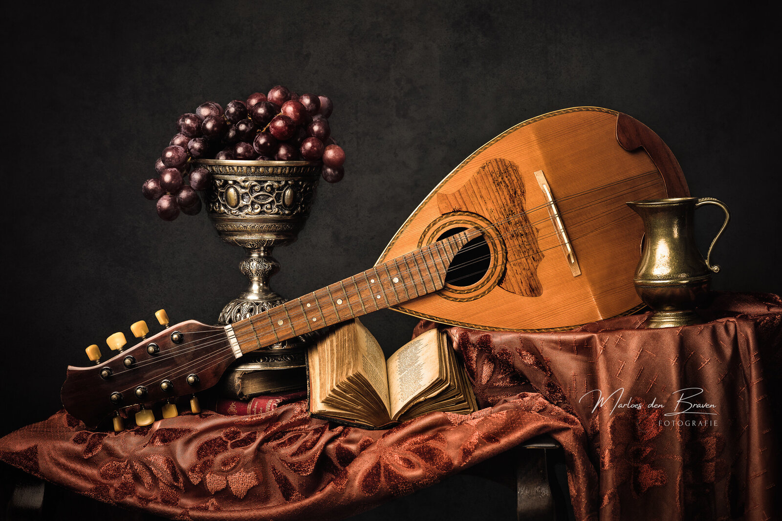mandoline druiven kunst foto