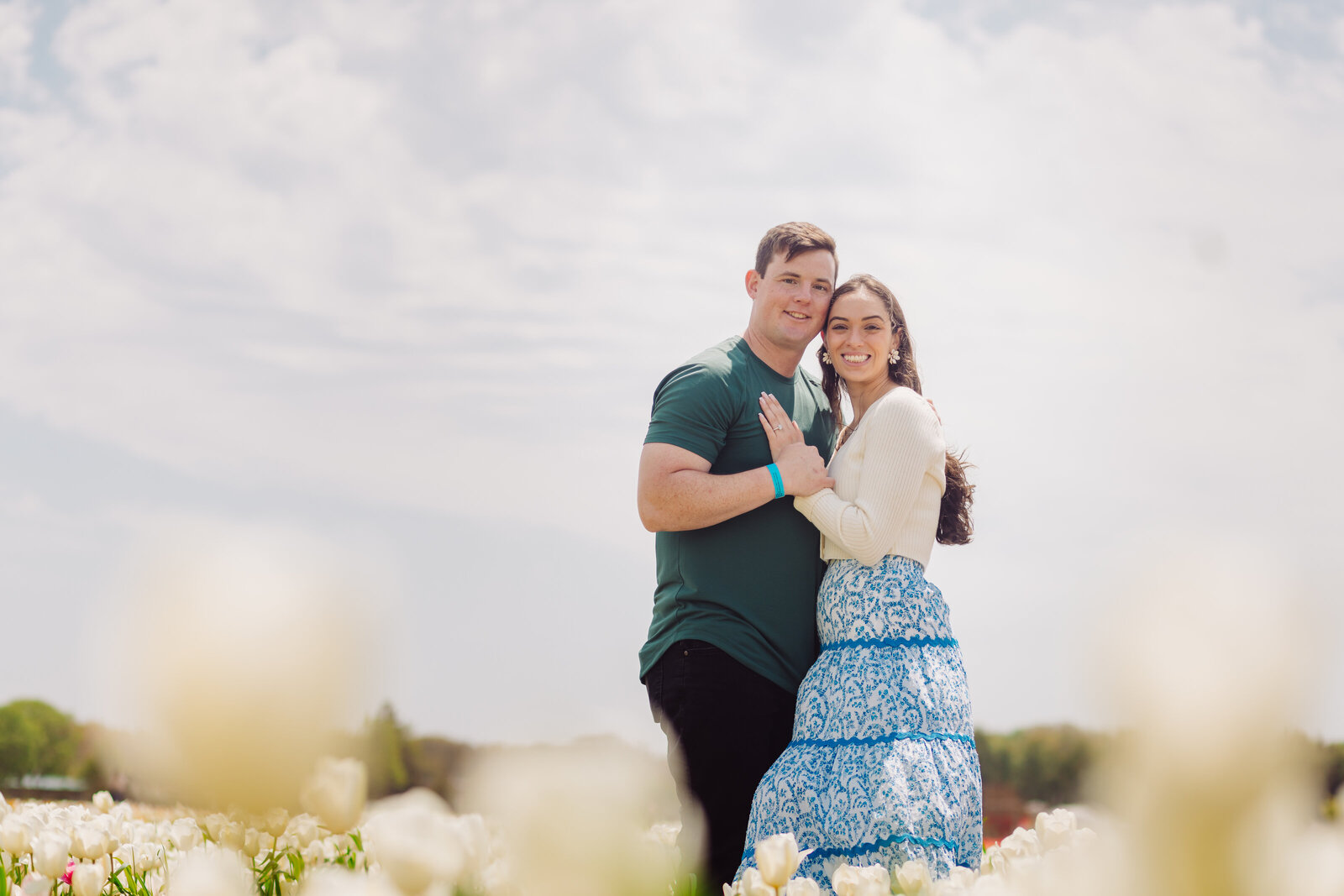 Steven and Brittany Proposal at Waterdrinker Farm – Spring 2025-62
