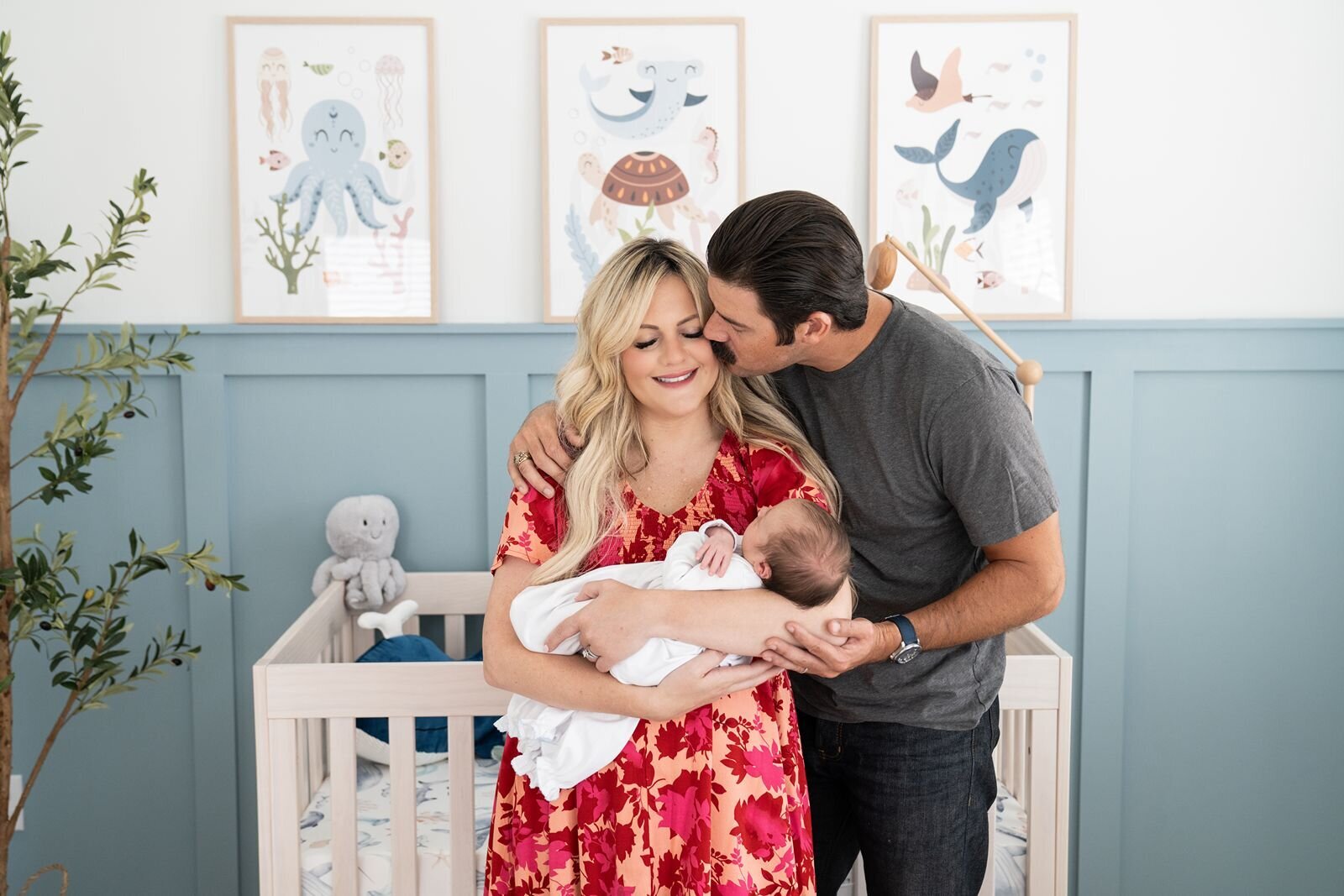 Newborn photoshoot in home in South Carolina