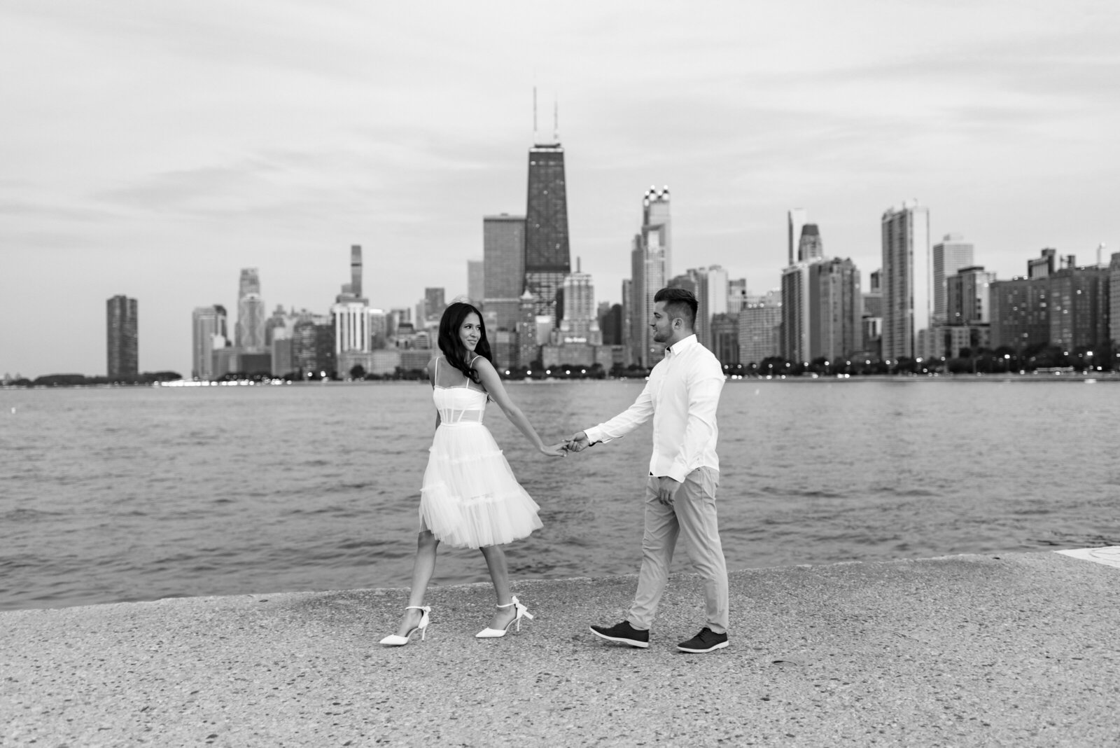 chicago engaged couple