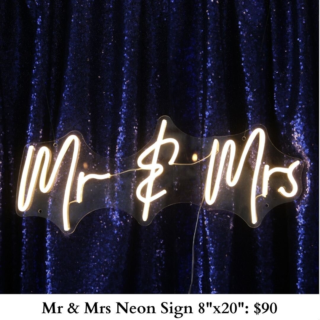 Mr & Mrs Neon Sign-294