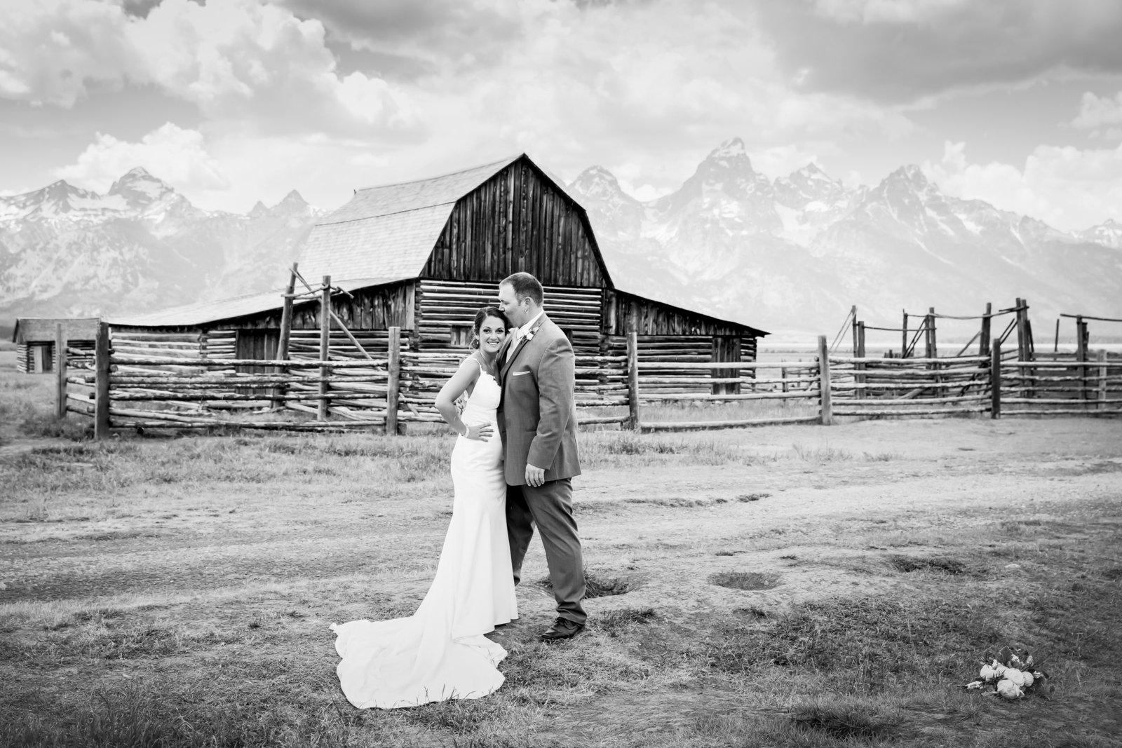 Mormon Row wedding in Grand Teton National Park
