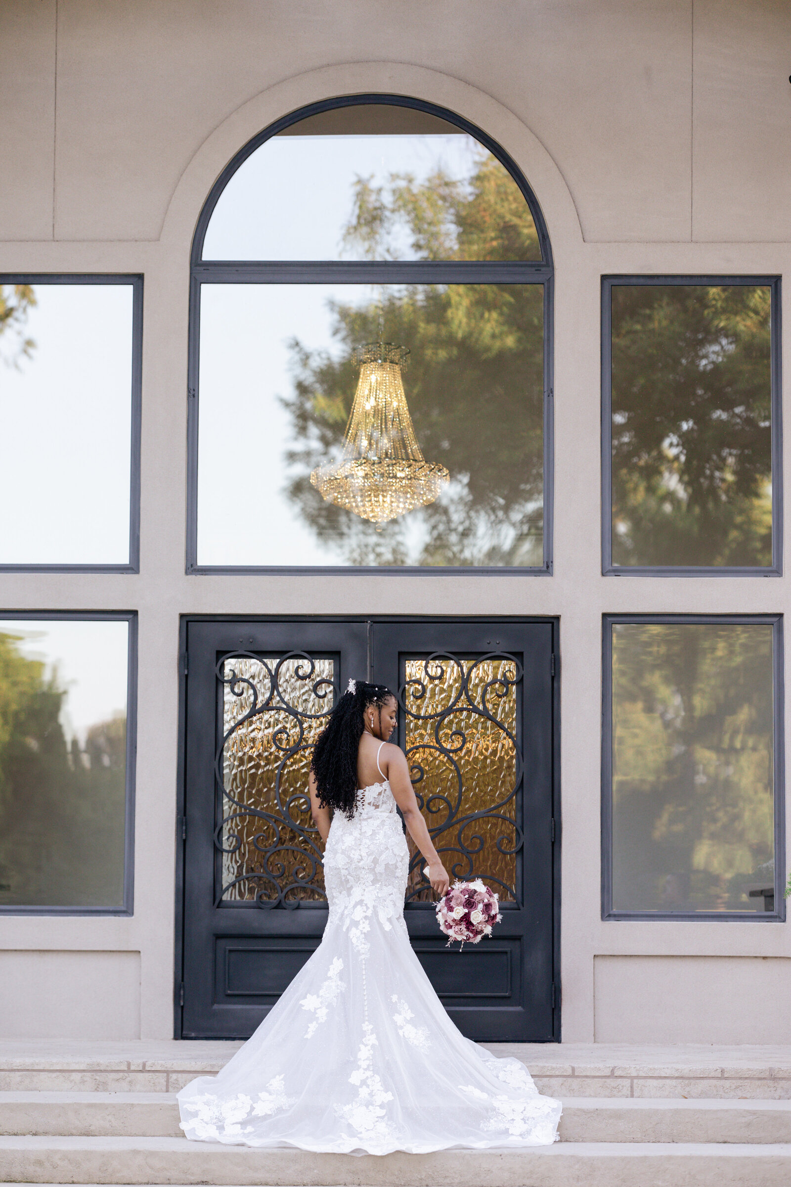 Bride's solo portrait session outdoors