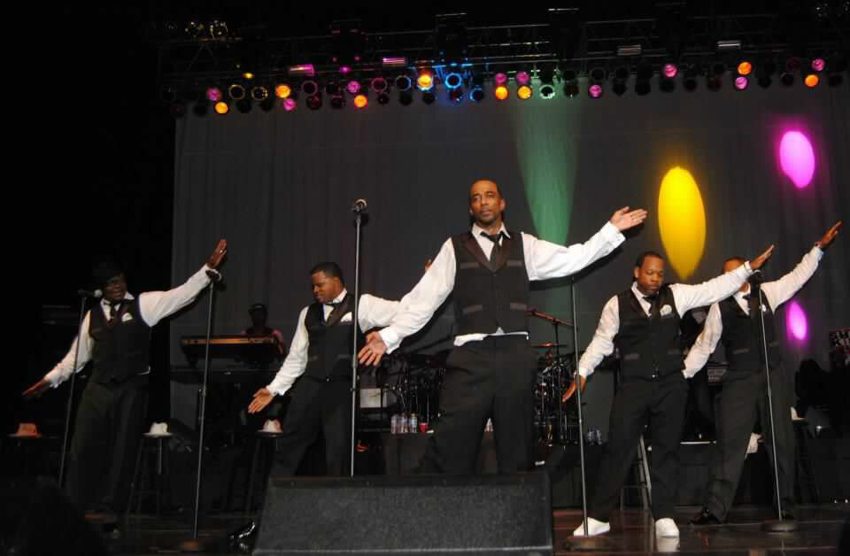 New Edition performing