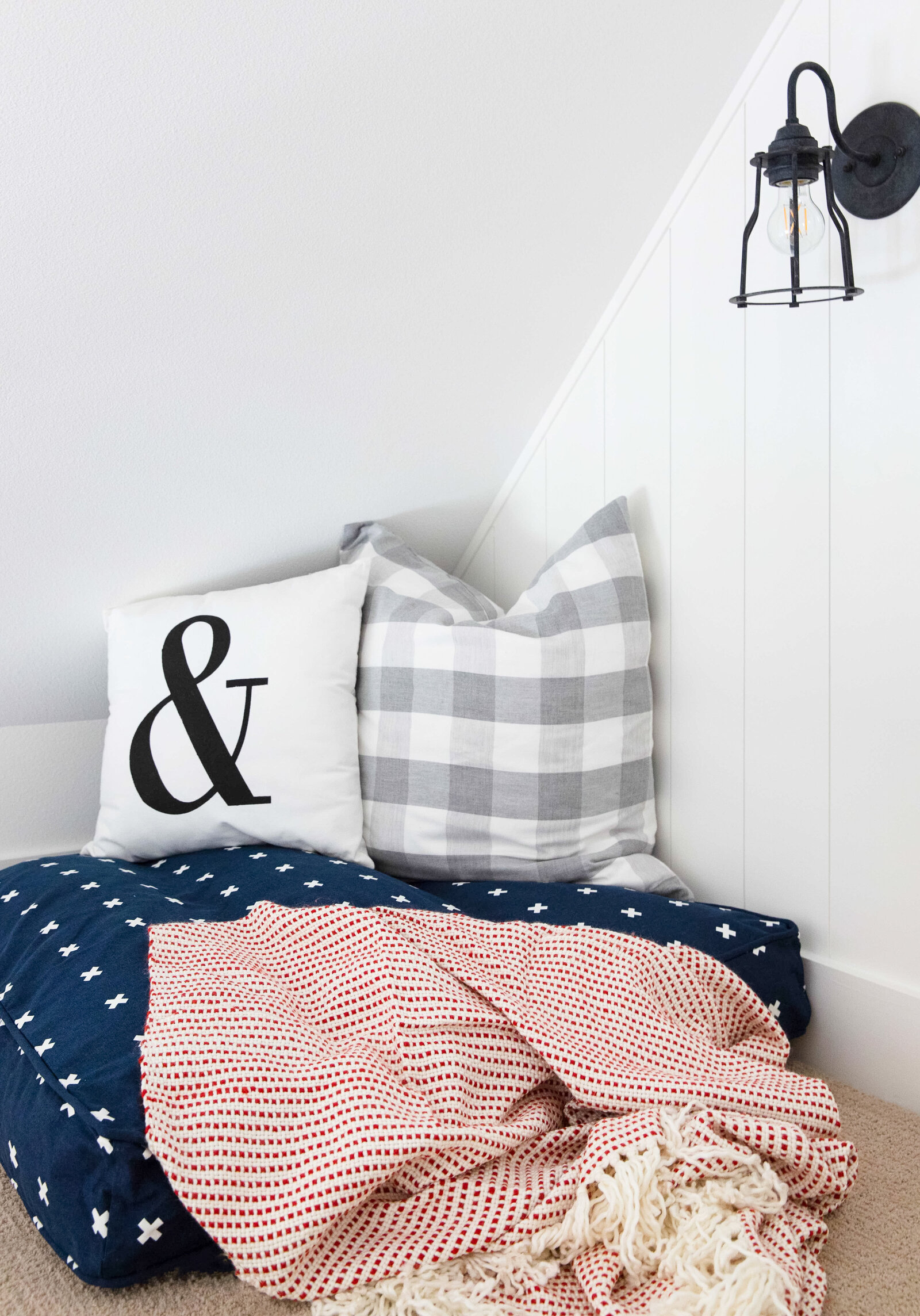 Kids Reading Nook Loft with Pillows copy