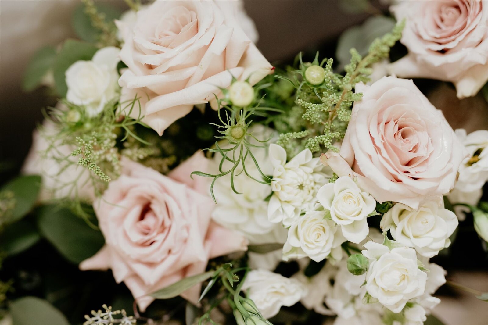 Blush and cream Rose Bridal Bouquet