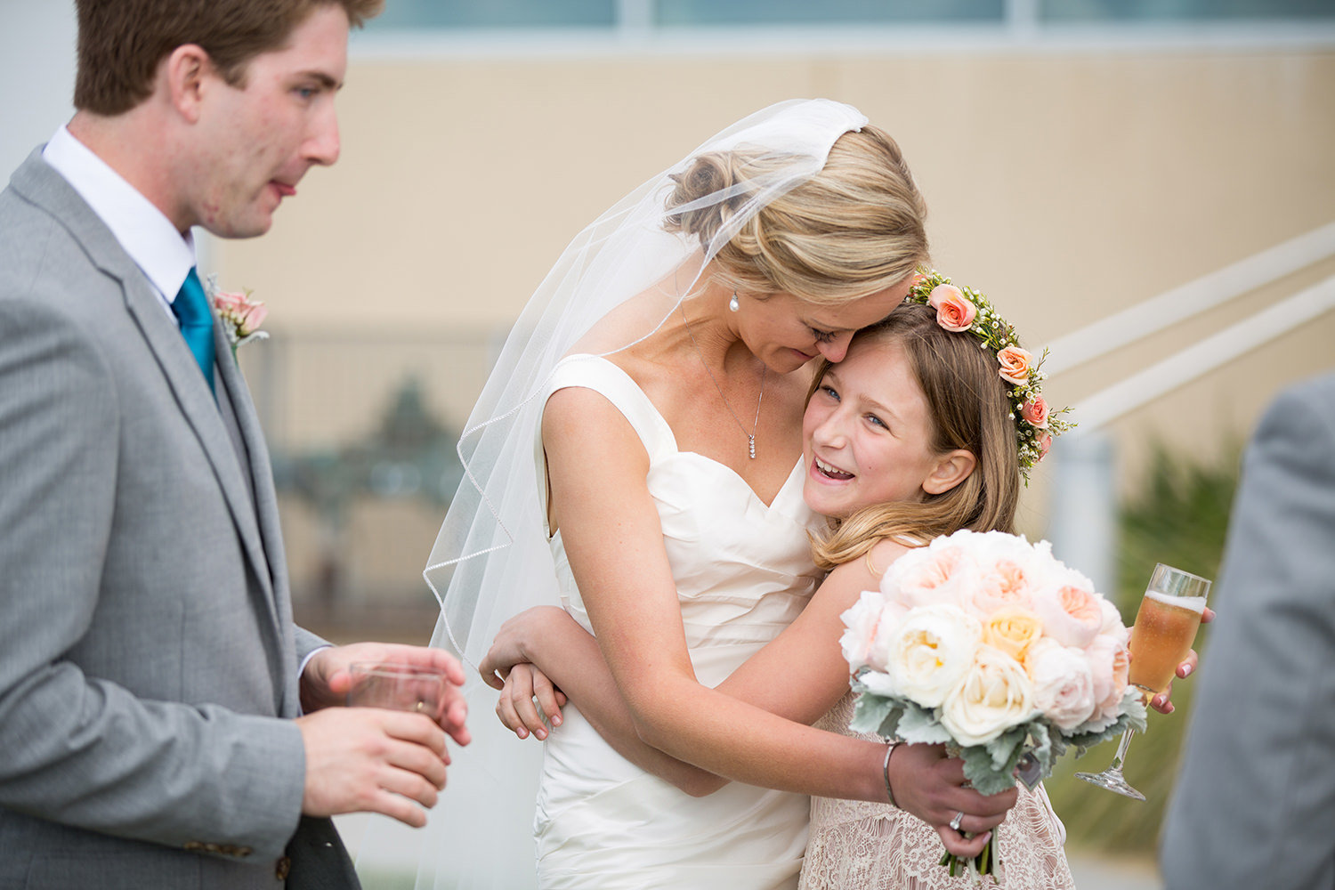 ceremony vows flower girl crying