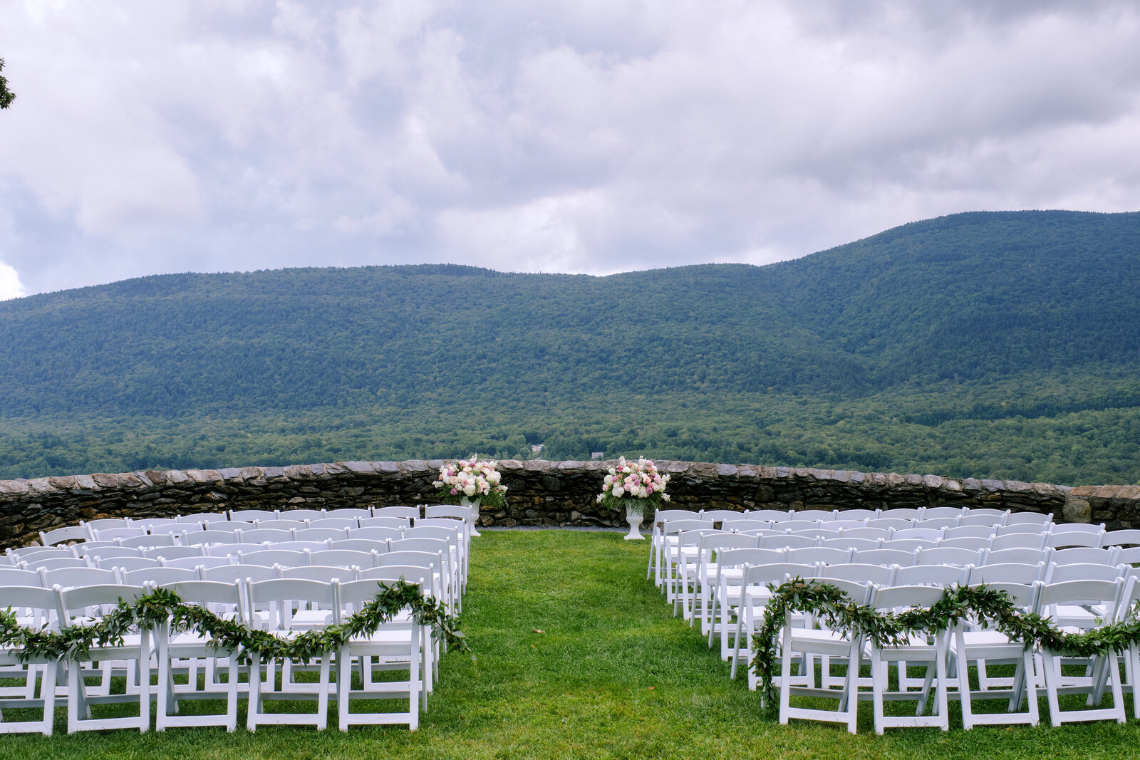Ceremony Set up for Hildene Wedding