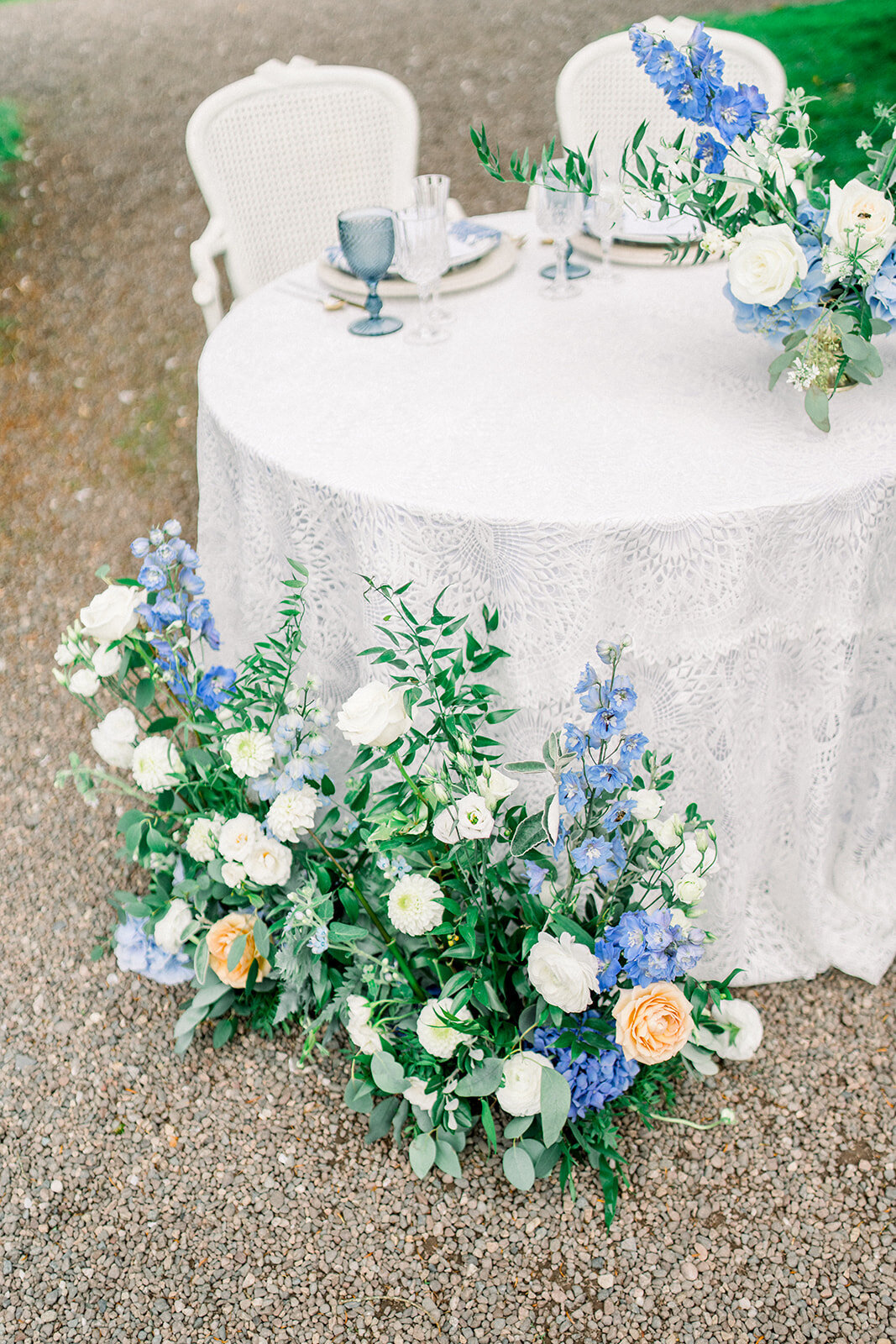 Elegant Wedding Florals at Castle Leslie, Ireland