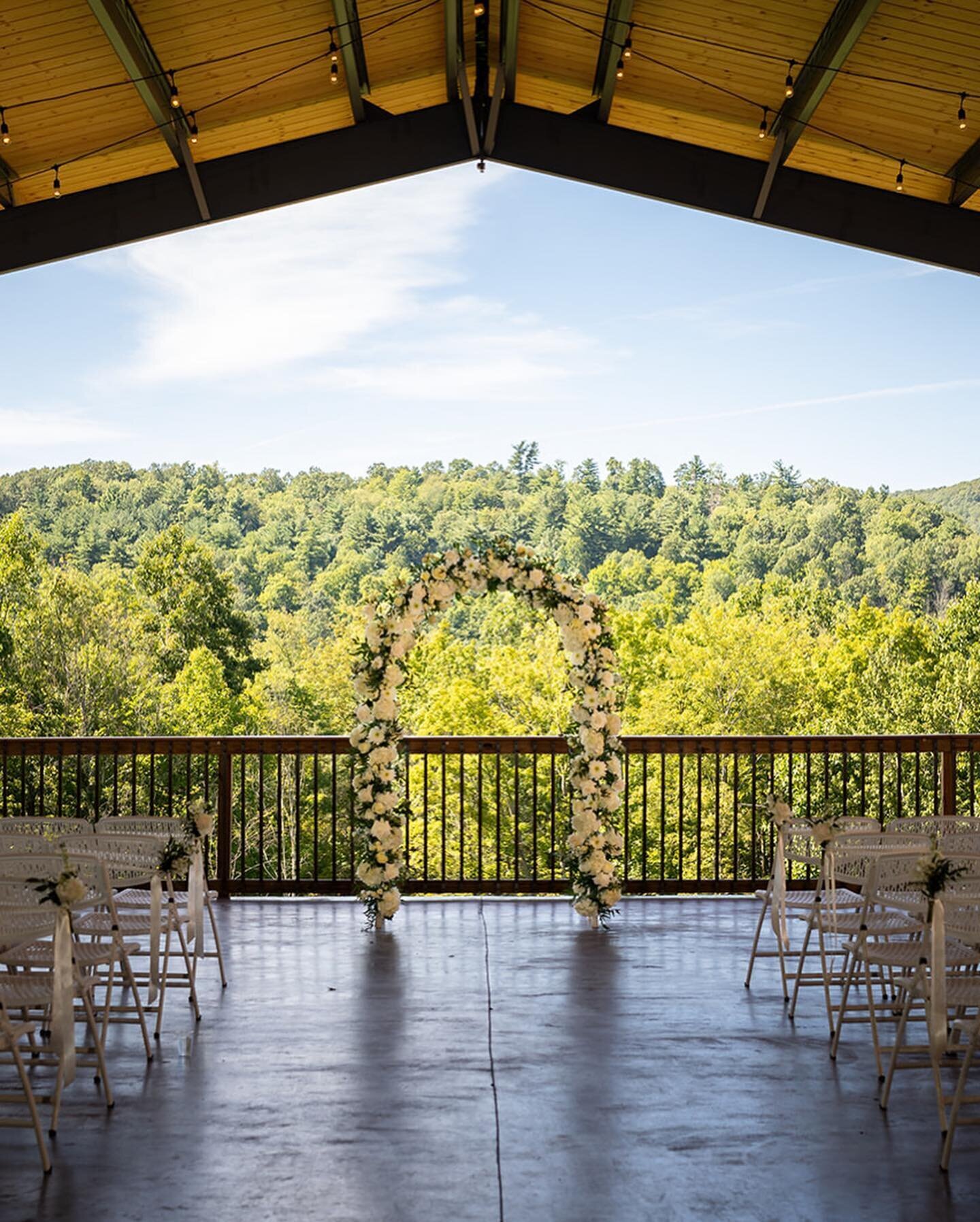 pavilion view flower arch