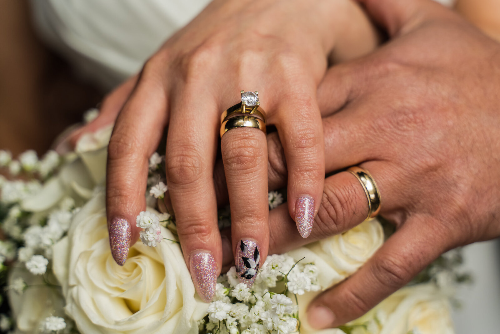 Ring Shots of wedding at Edmonton Alberta