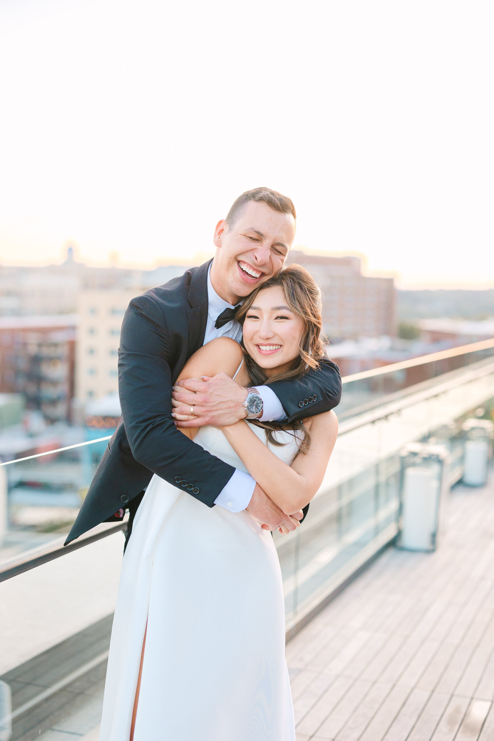 dc rooftop wedding at line hotel by chesapeake charm photography