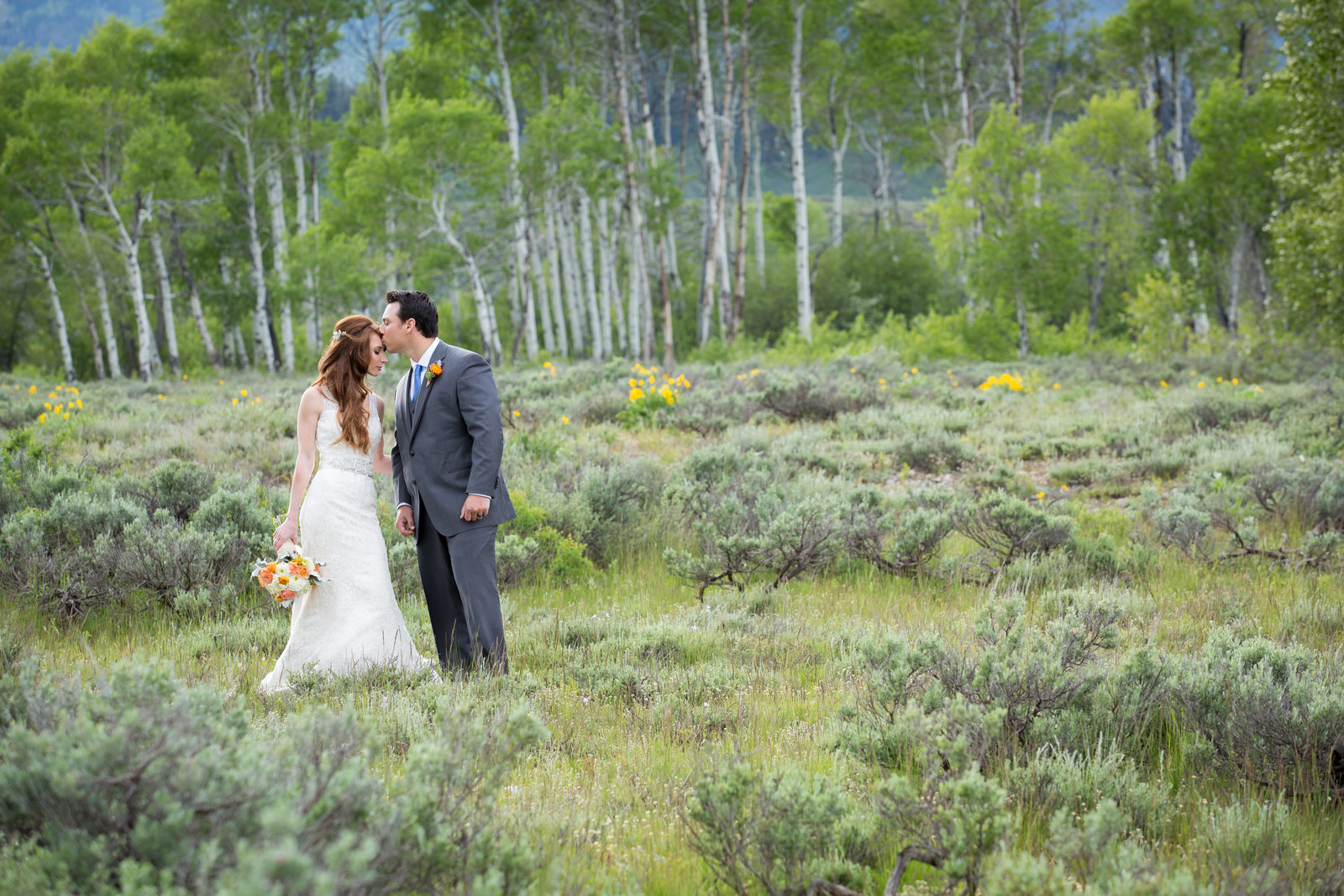 Chapel of Transfiguration wedding in Grand Teton National Park