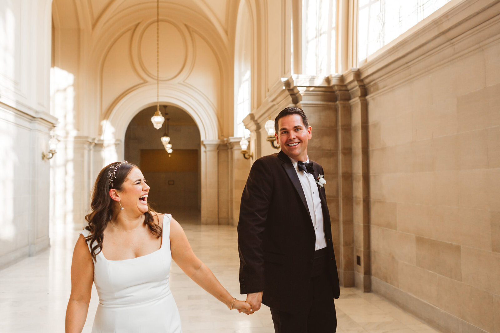 newlywed portraits on the 4th Floor