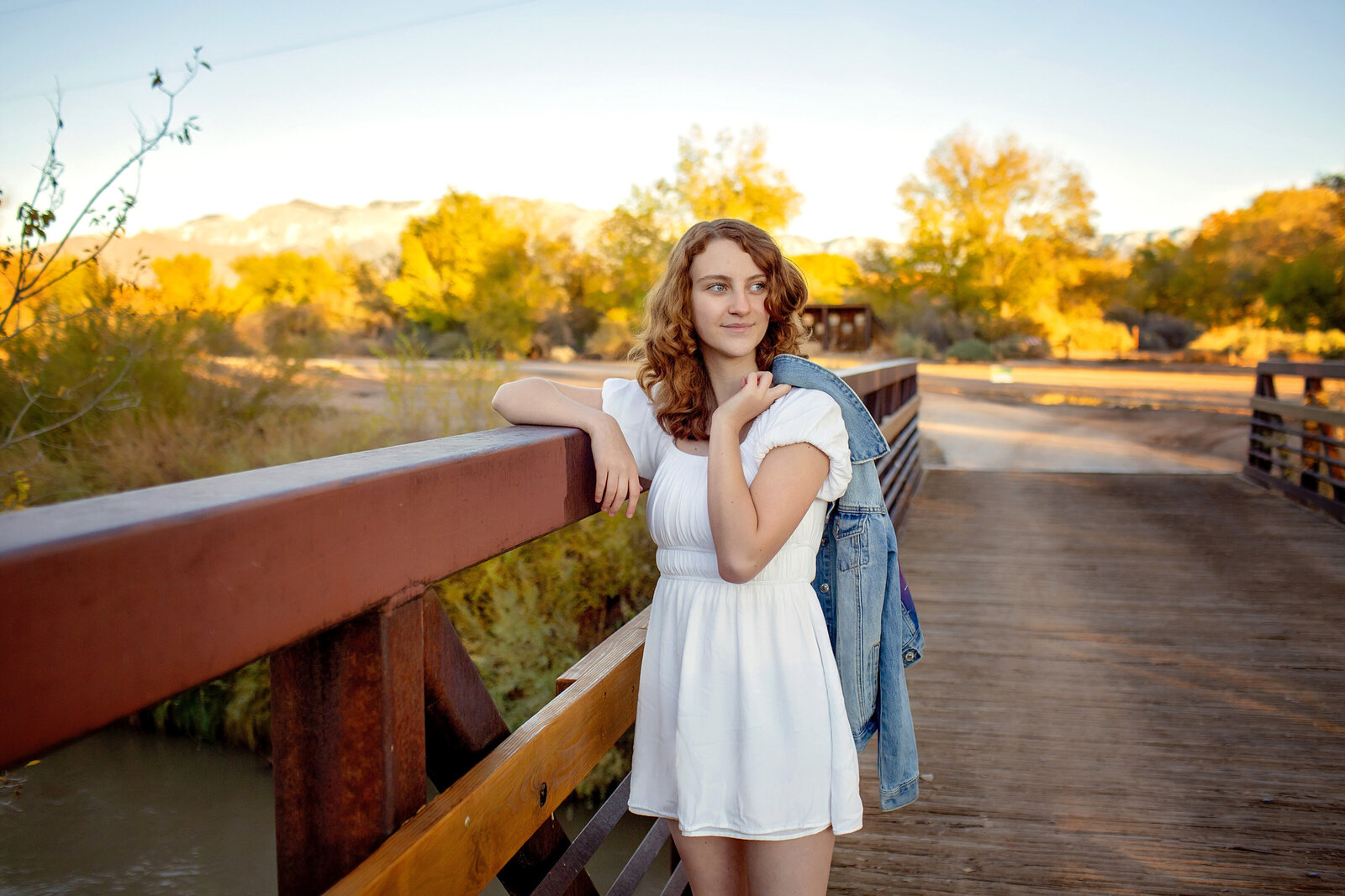 ABQ-senior-girl-session-on-a-bridge-in-the-bosque