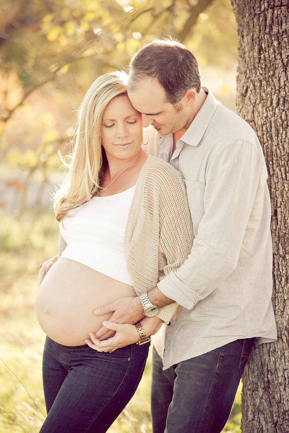 Vintage moment during Maternity Session in San Diego.