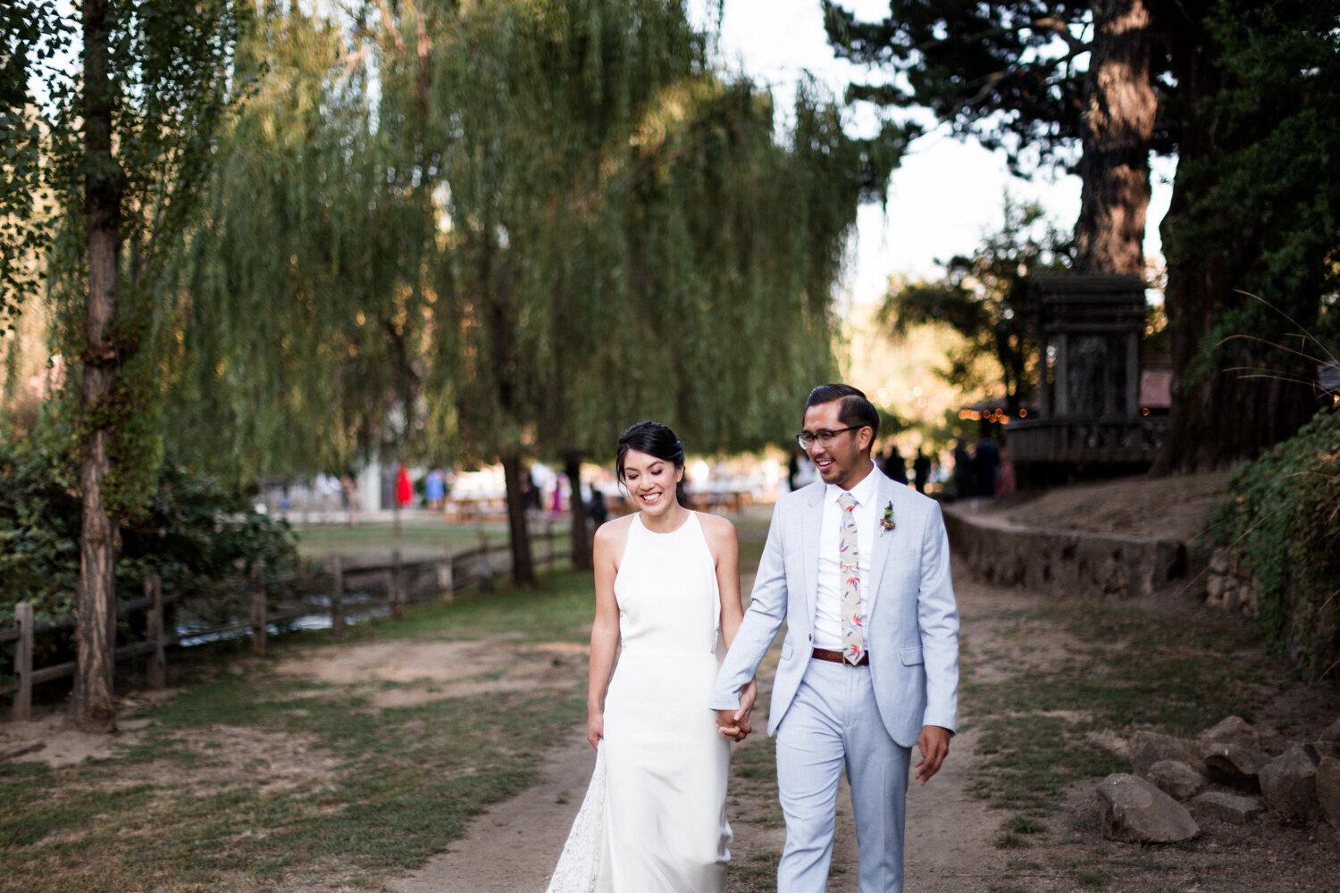 Bride and Groom at Radonich Ranch in the Santa Cruz Mountains in Northern California by Danielle Motif Photography