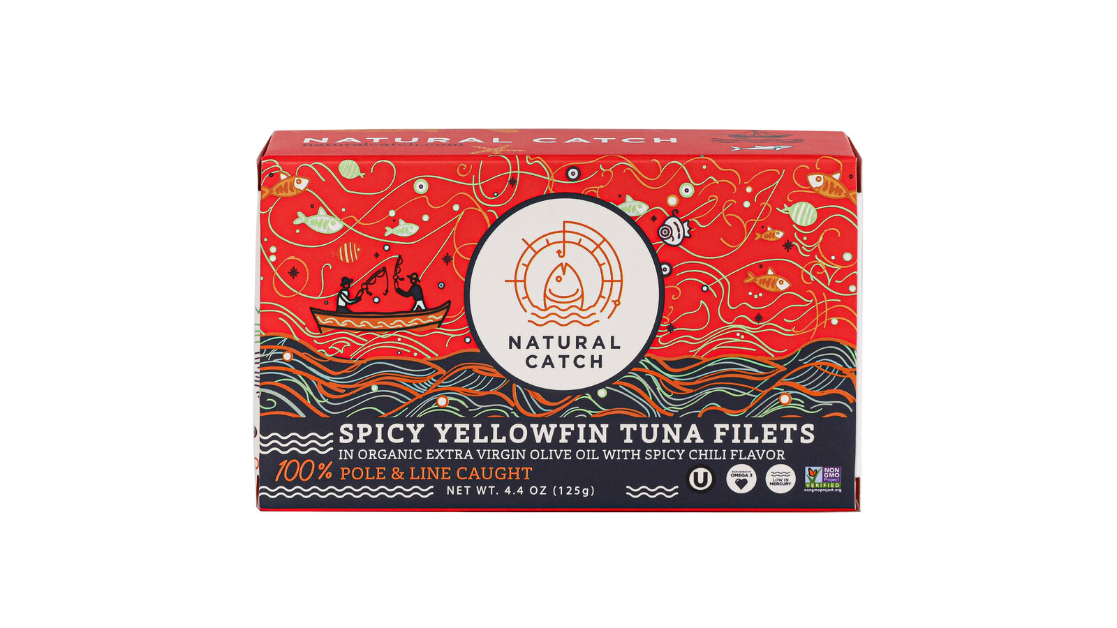 Fishwife Natural Catch Tuna Whole Foods Tinned Fish cool creative line draw artwork for CPG brand photography