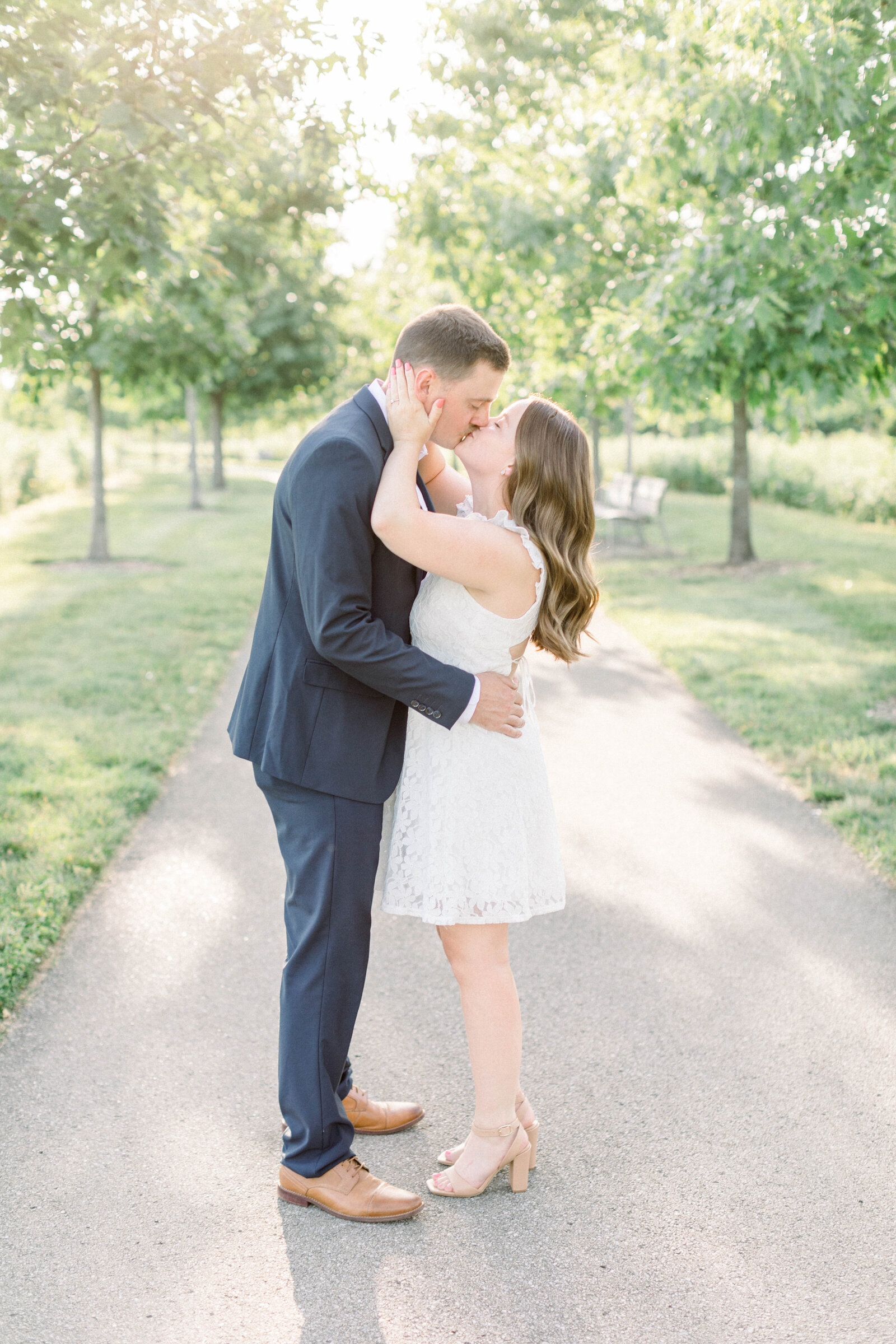 classy formal engagement photos