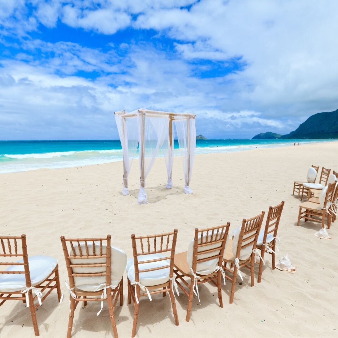 Intimate beach wedding