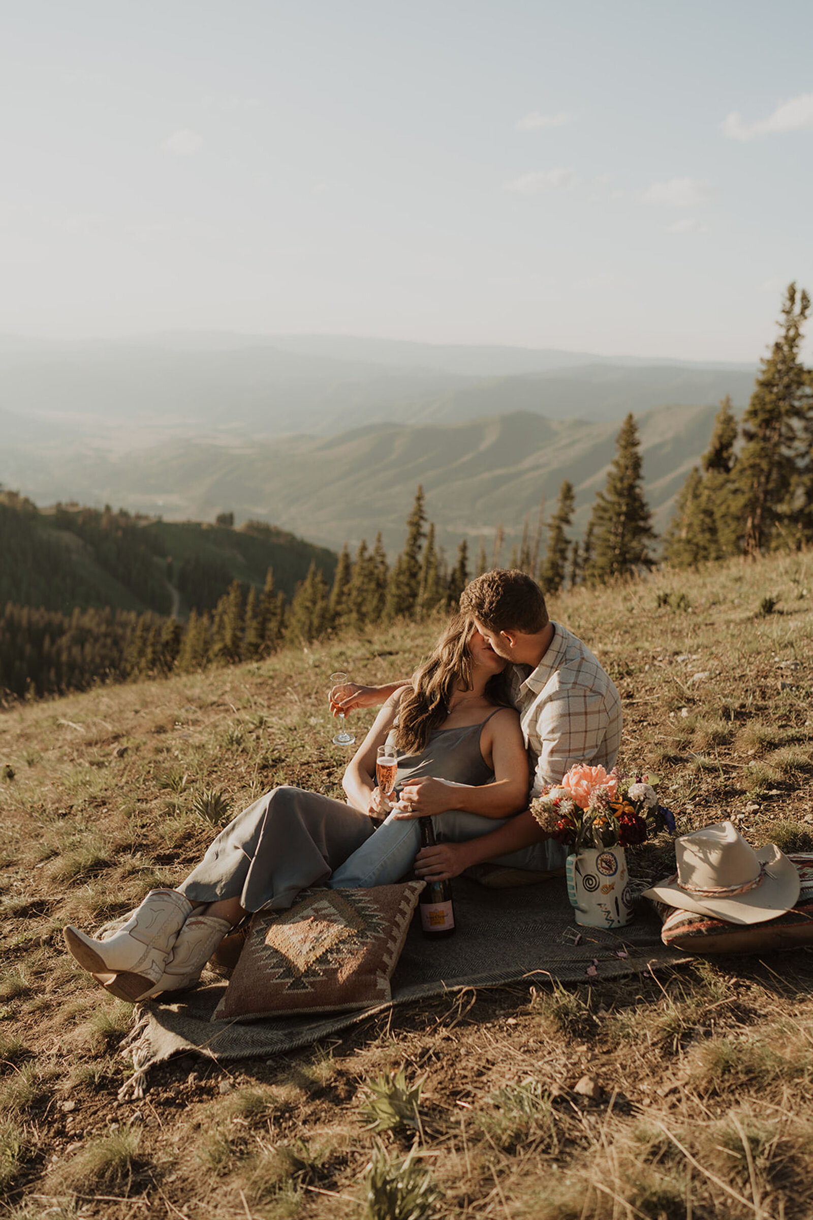 The Little Nell wedding proposal photos mountain in Aspen, Colorado