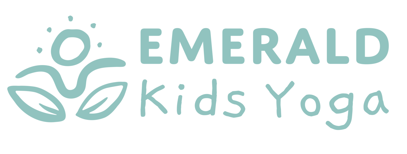Emerald Kids Yoga Linear Teal