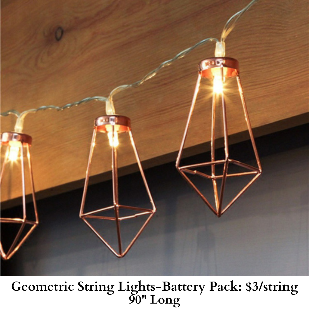 Geometric String Lights-Battery Pack-534