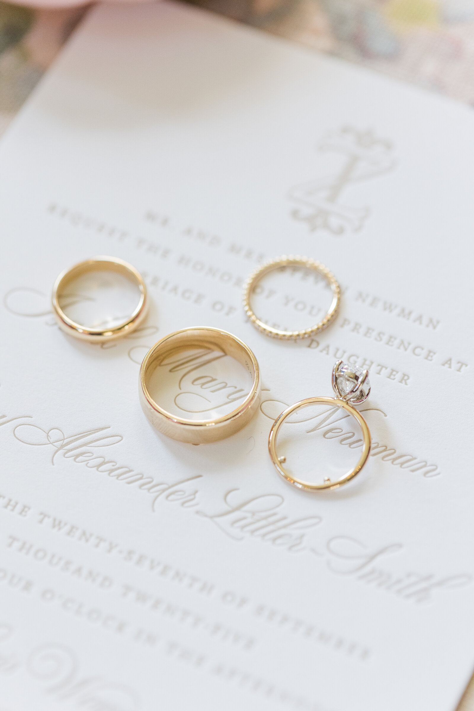 wedding rings photos by Bella Faith Photography 