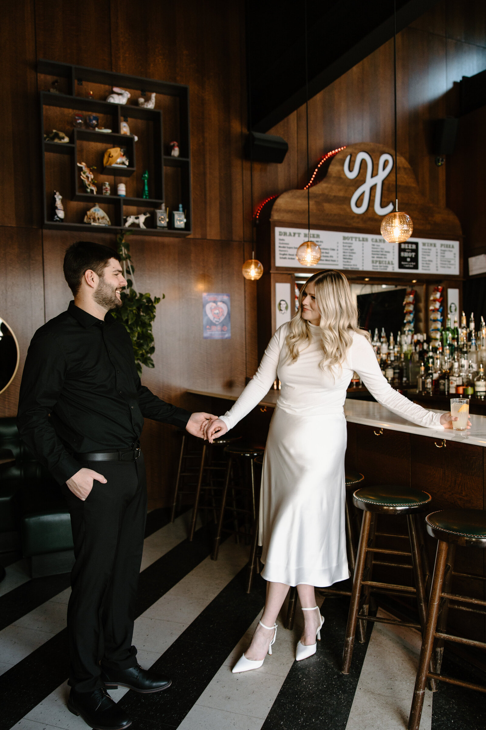bar engagement photo