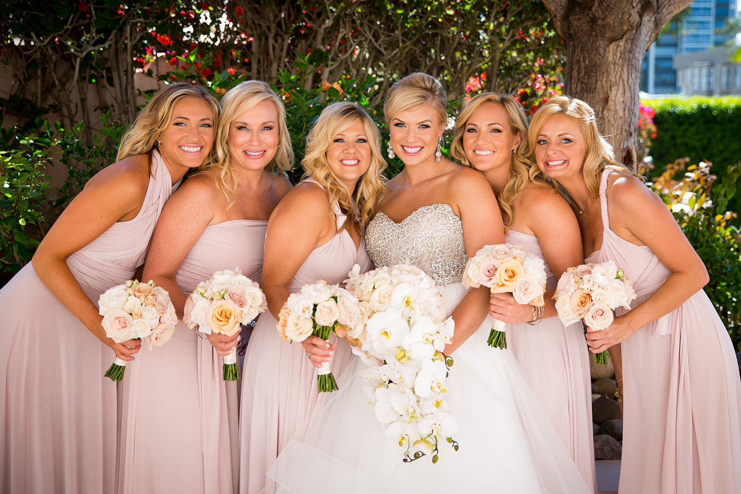 Classic bridesmaids portrait