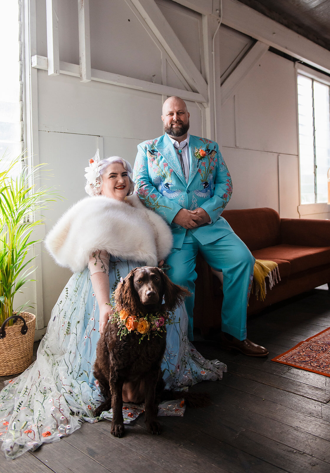 Bride-and-groom-at-Gather-and-Tailor