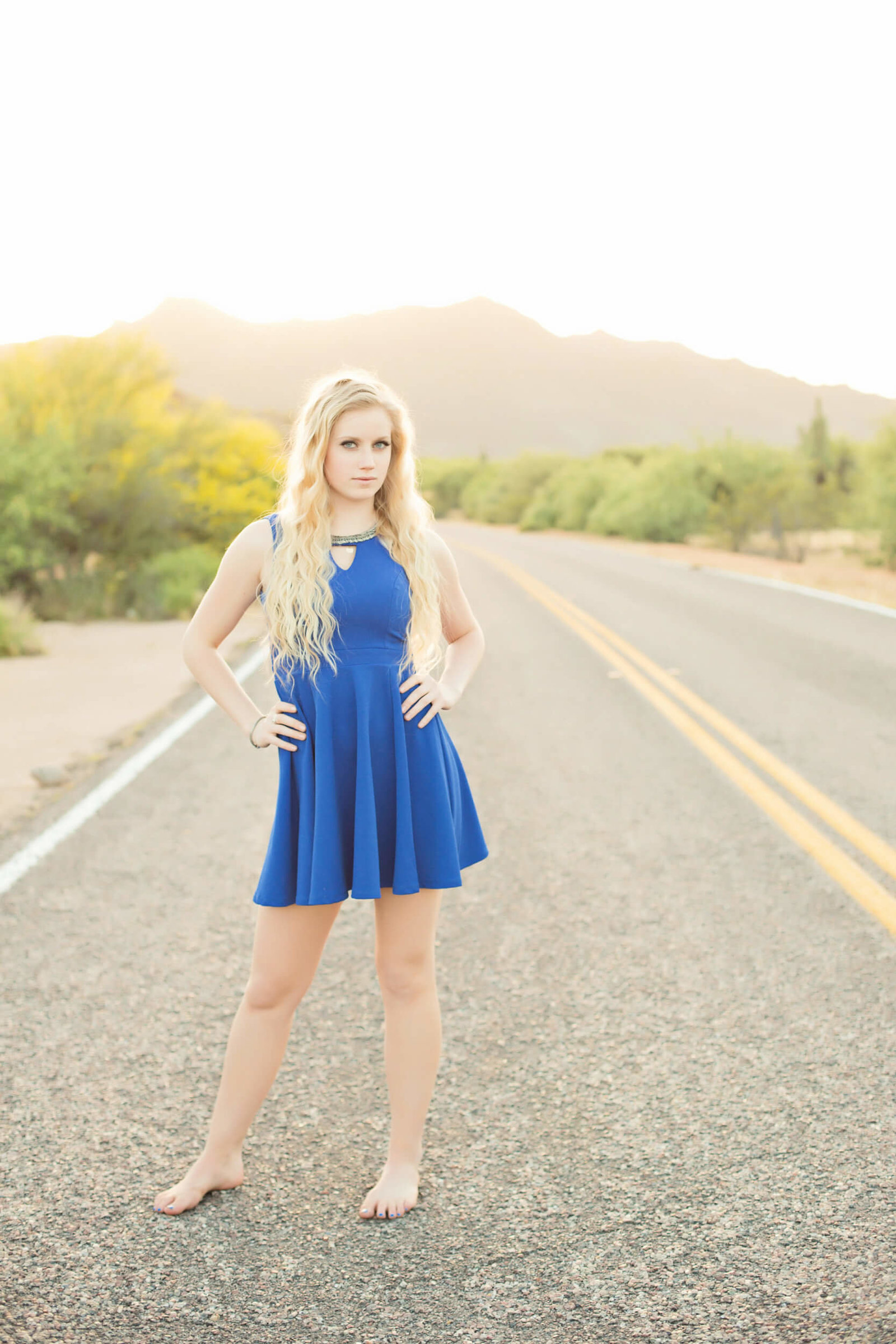 desert senior girl portraits arizona