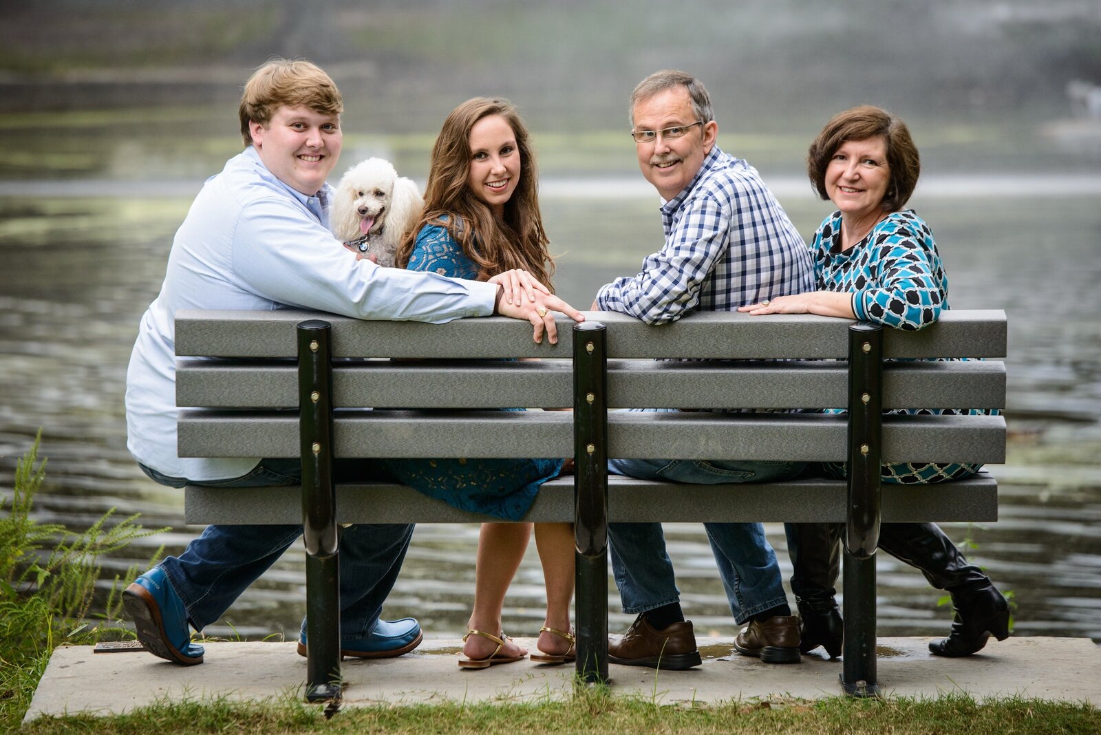 family-on-bench-audubon-park