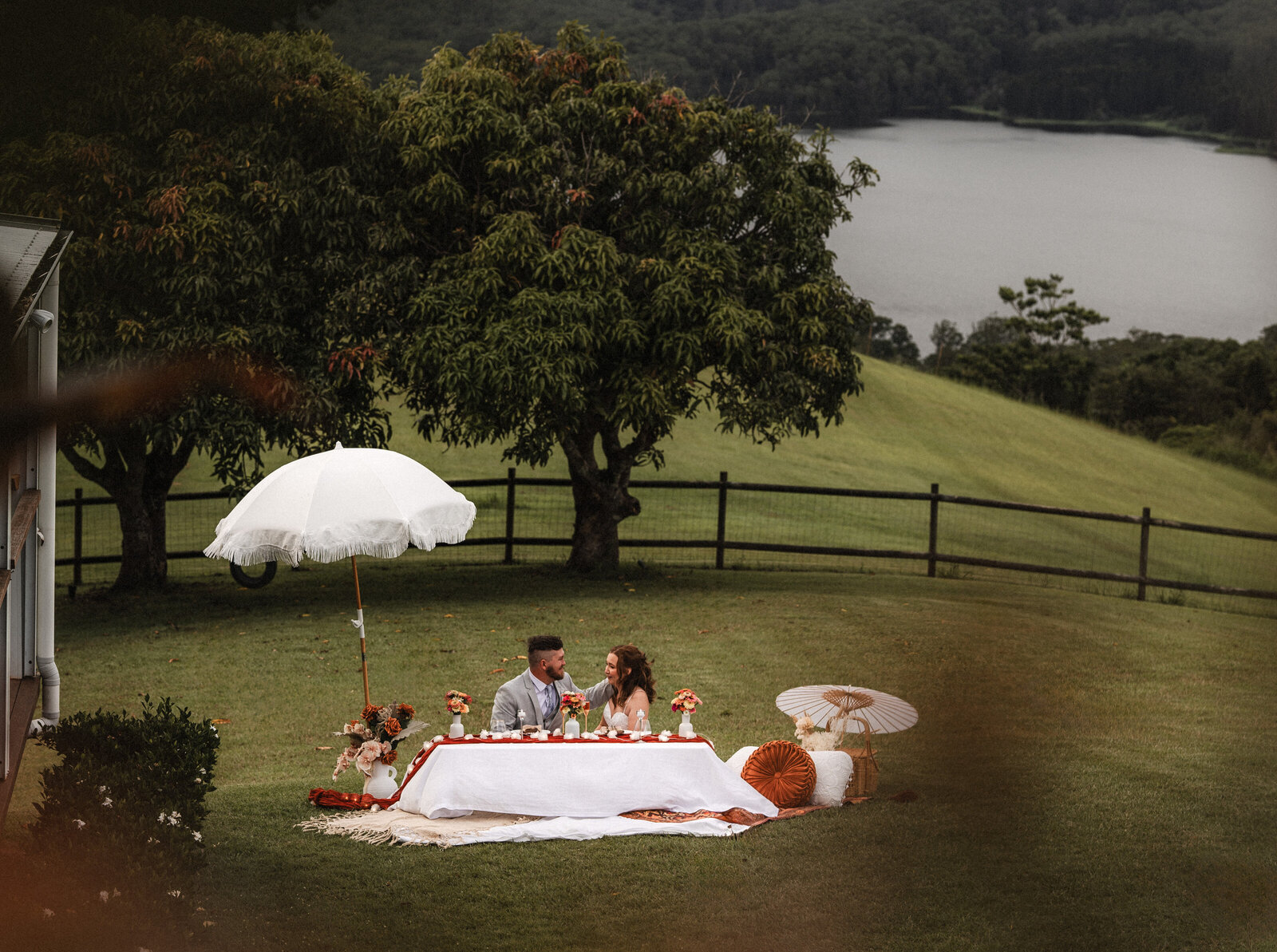 Lakeshore folk elopement