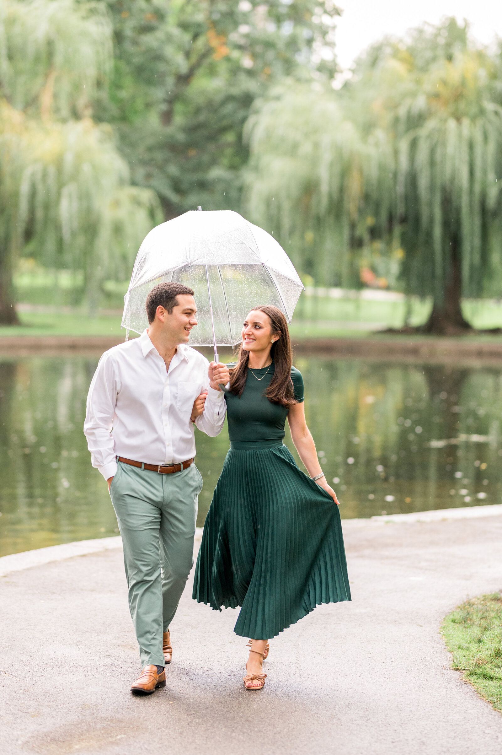 Boston Public Garden Engagement  Photographer
