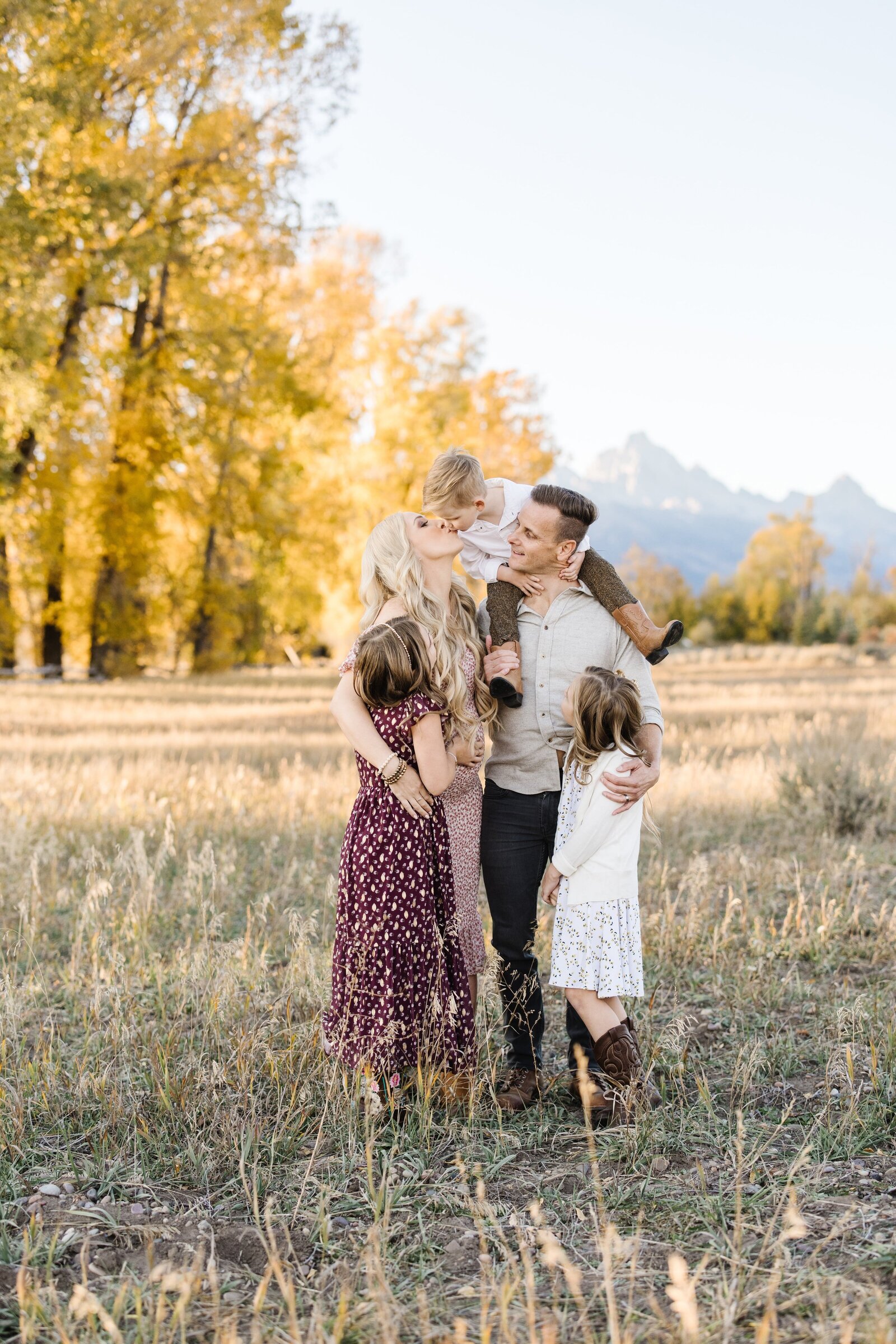 adventurous family photos in Grand Teton
