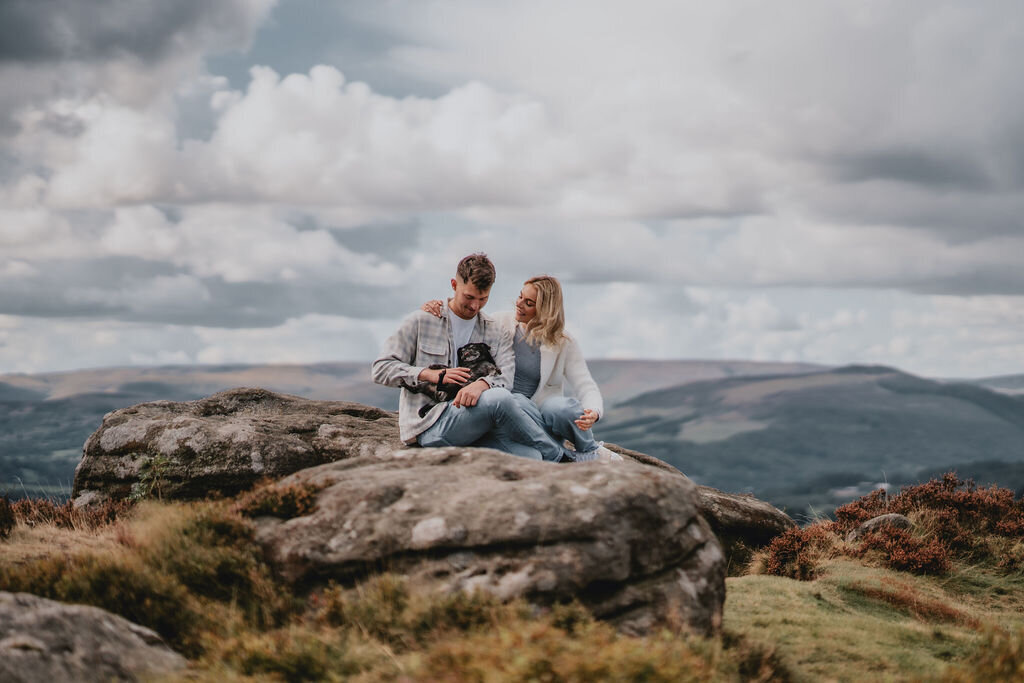 photoshoot with dog peak district