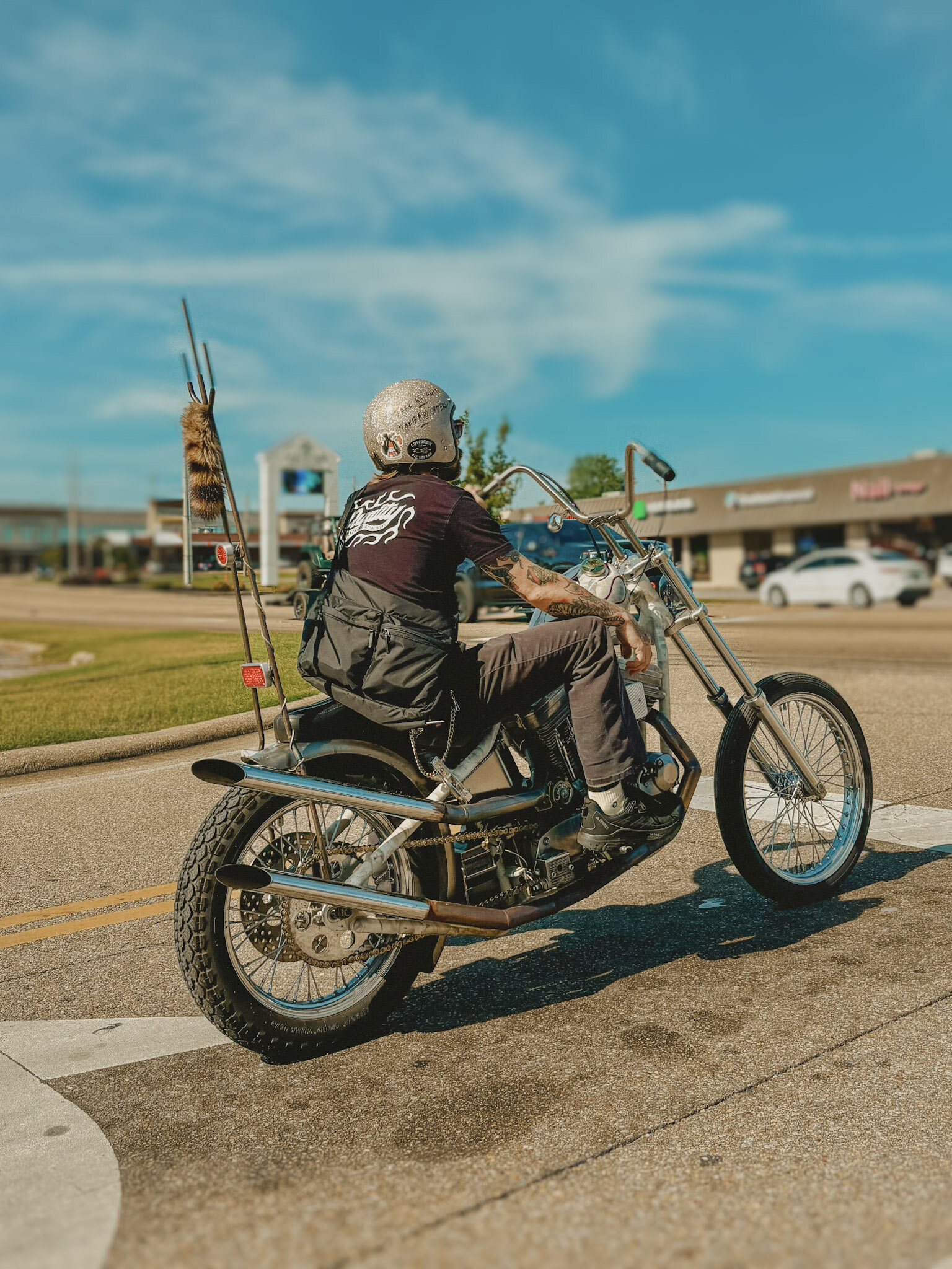 A KCC custom build on the road