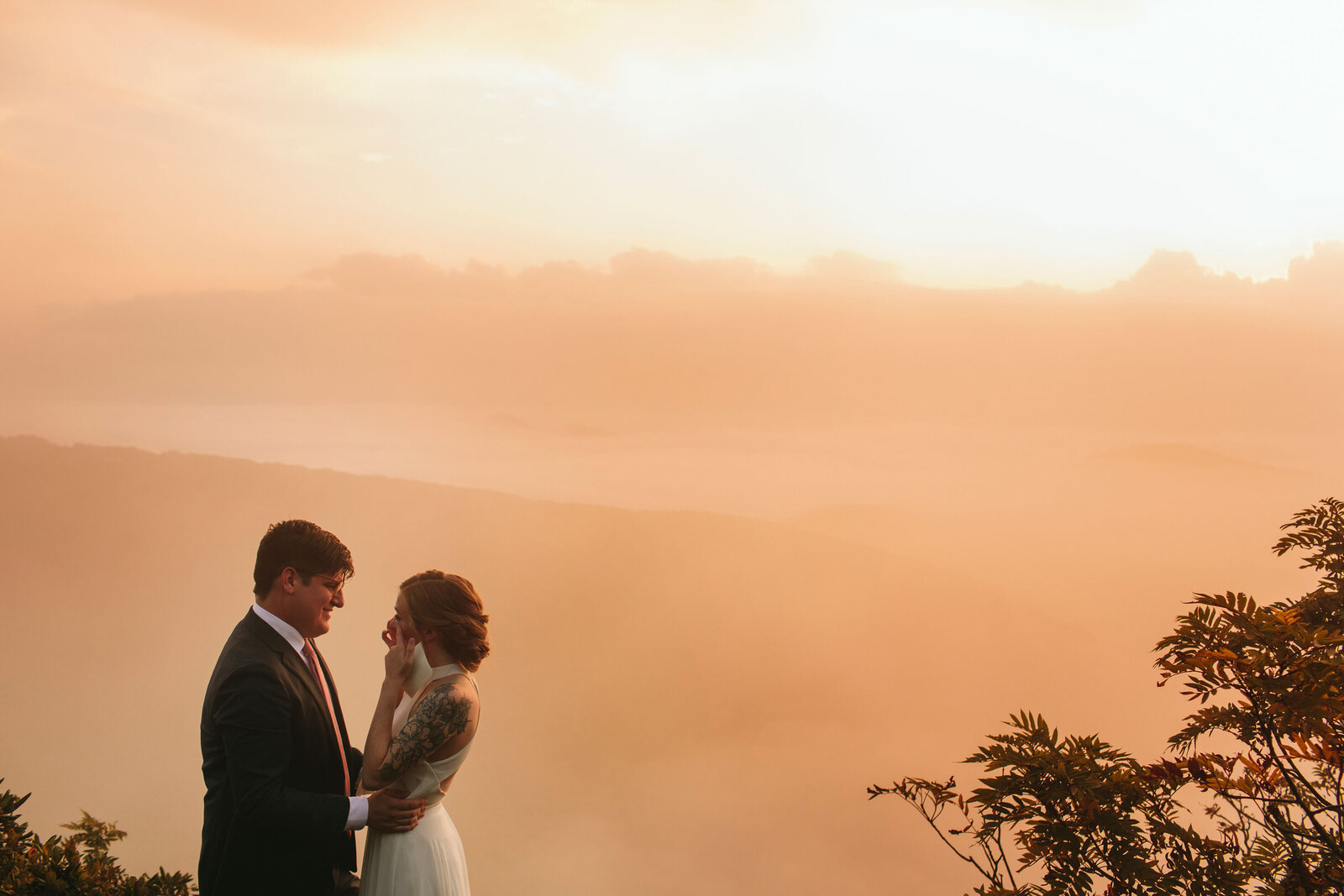 asheville documentary wedding photographer
