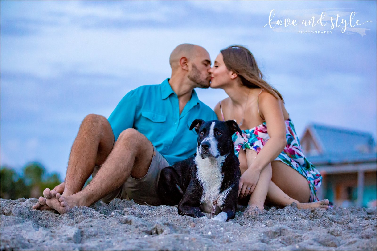 Engagement Photography at the Venice Dog Beach with the couple and their dog